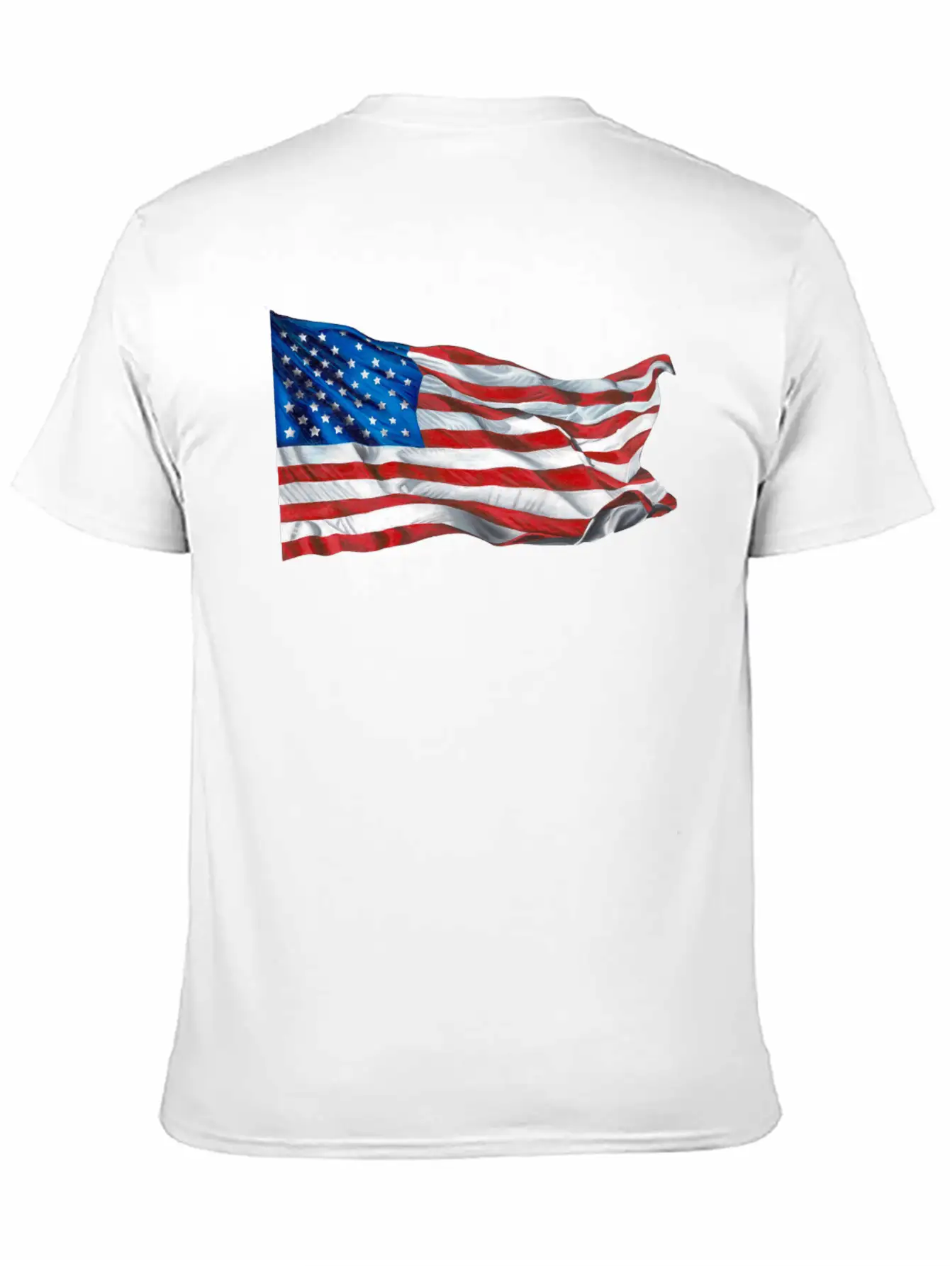 United States Of America Flag Relaxed Everyday Tee – Lightweight And Durable Cotton