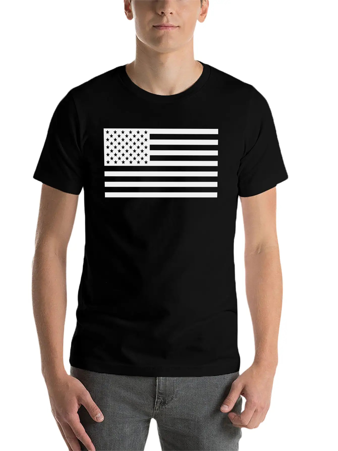 United States Of America Stars & Stripes Flag Basic Graphic T-Shirt – Daily Comfort In Soft Cotton
