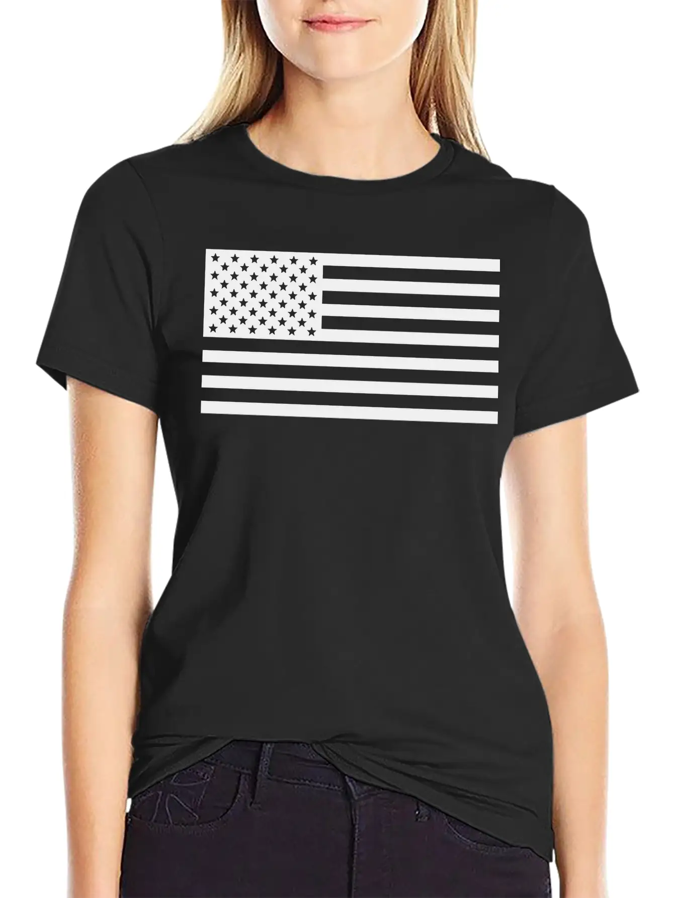 United States Of America Stars & Stripes Flag Basic Graphic T-Shirt – Daily Comfort In Soft Cotton
