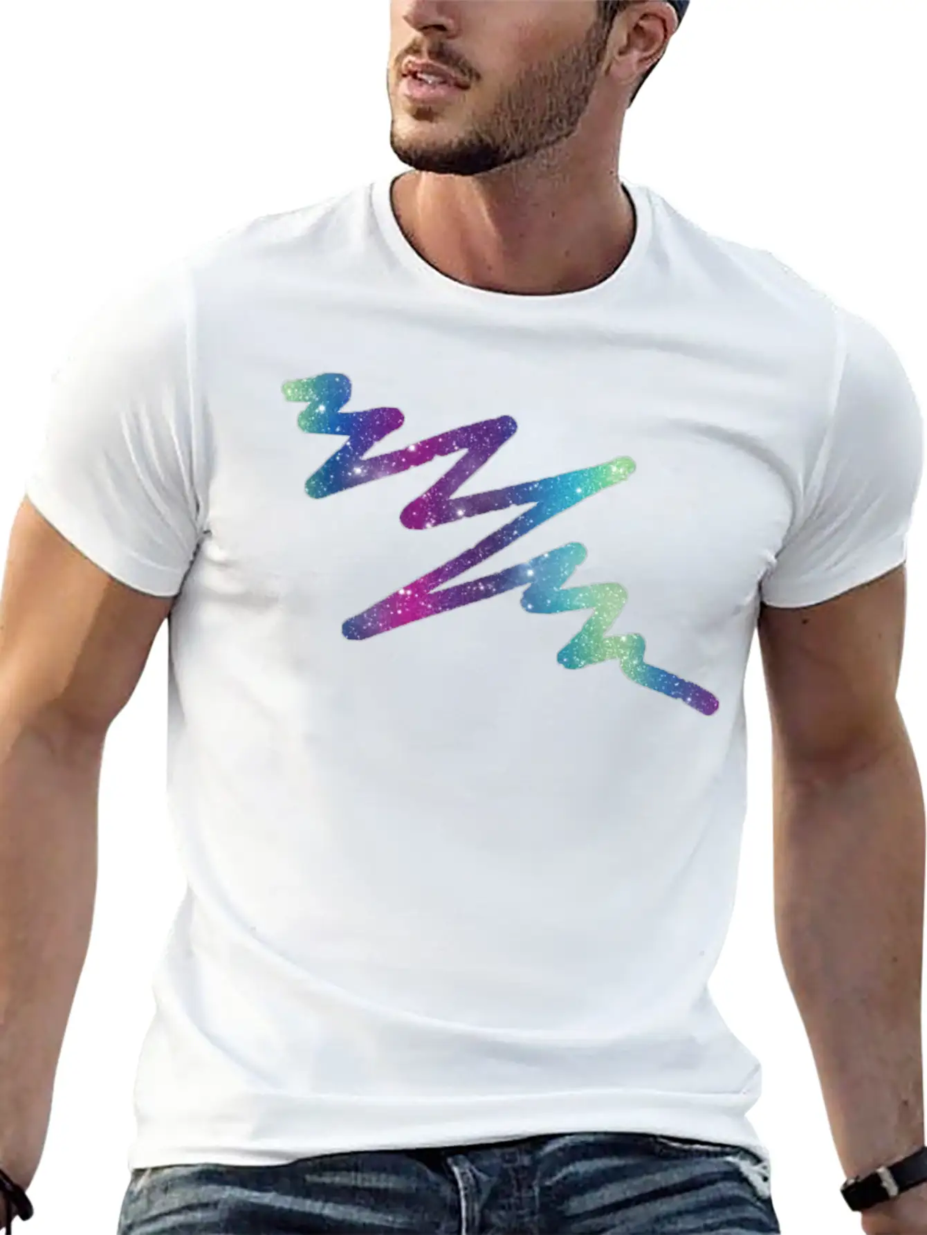 Univers Lightning Comfortable Minimalist Graphic Tee – Summer Style Essential