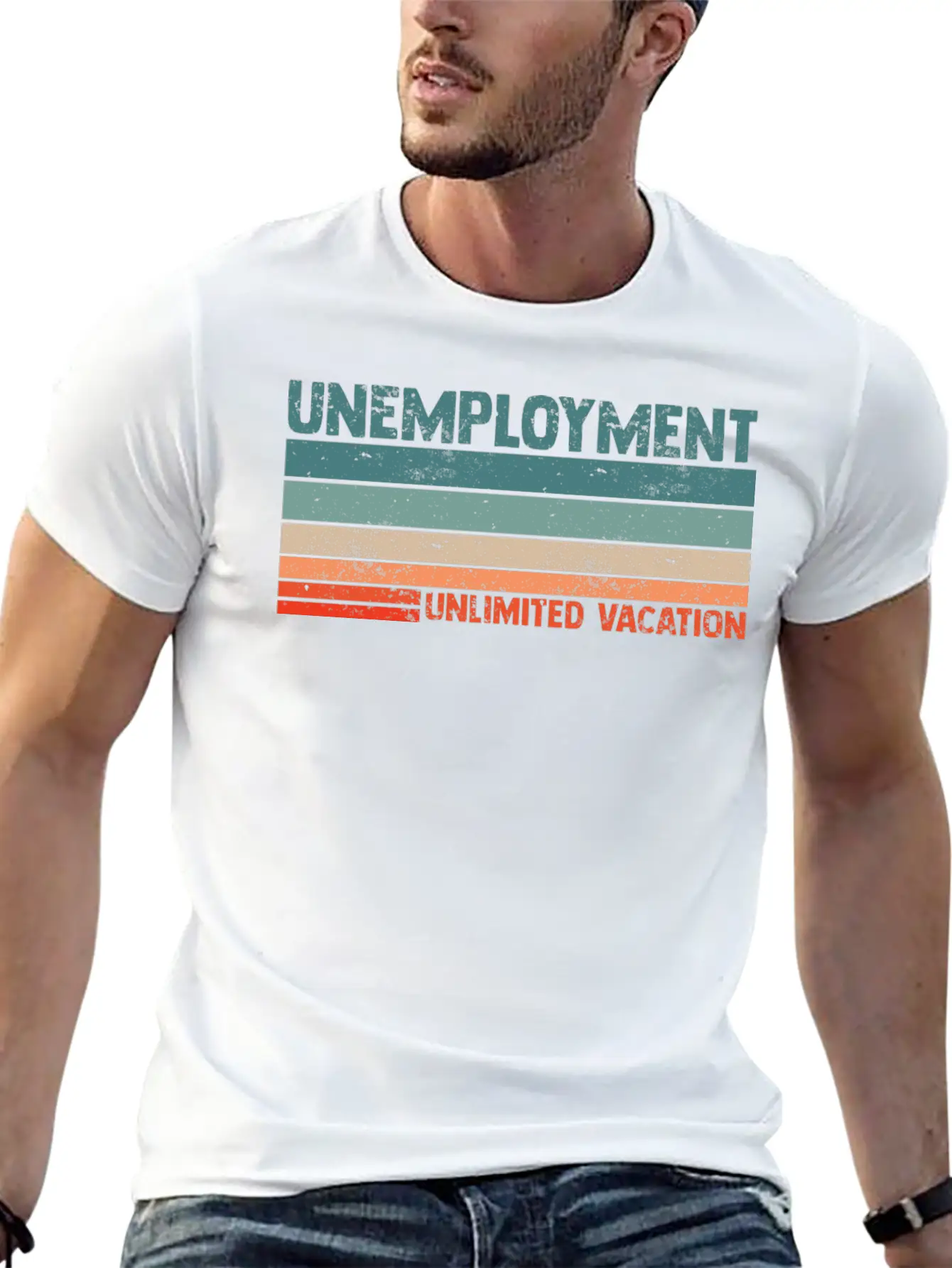 Unlimited Vacation Unemployment For A Jobless Lazy Soft Cotton Short Sleeve Tee – Unisex Wardrobe Staple
