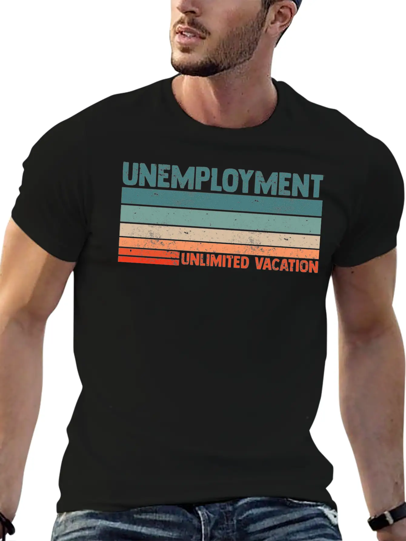 Unlimited Vacation Unemployment For A Jobless Lazy Soft Cotton Short Sleeve Tee – Unisex Wardrobe Staple