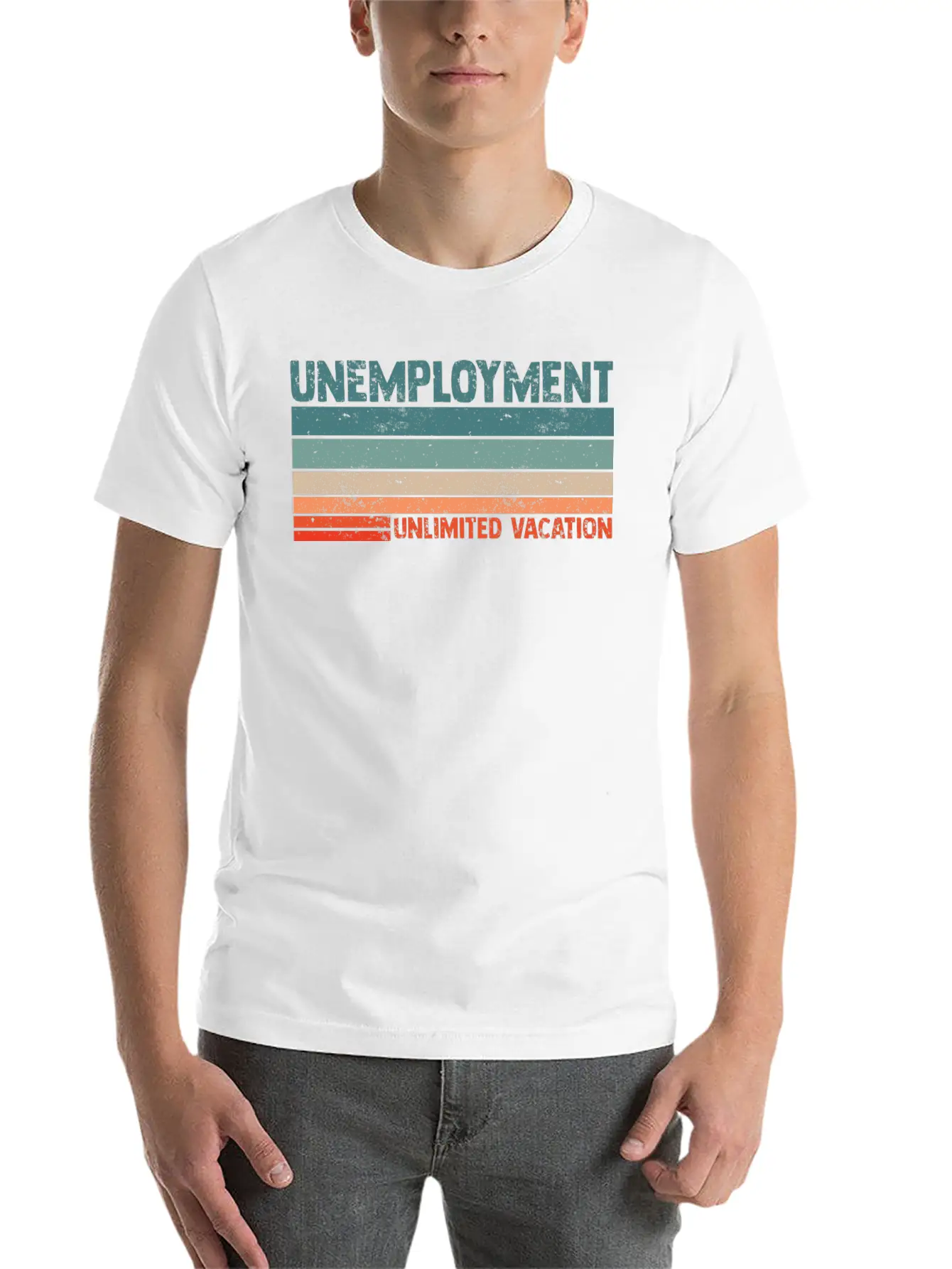 Unlimited Vacation Unemployment For A Jobless Lazy Soft Cotton Short Sleeve Tee – Unisex Wardrobe Staple