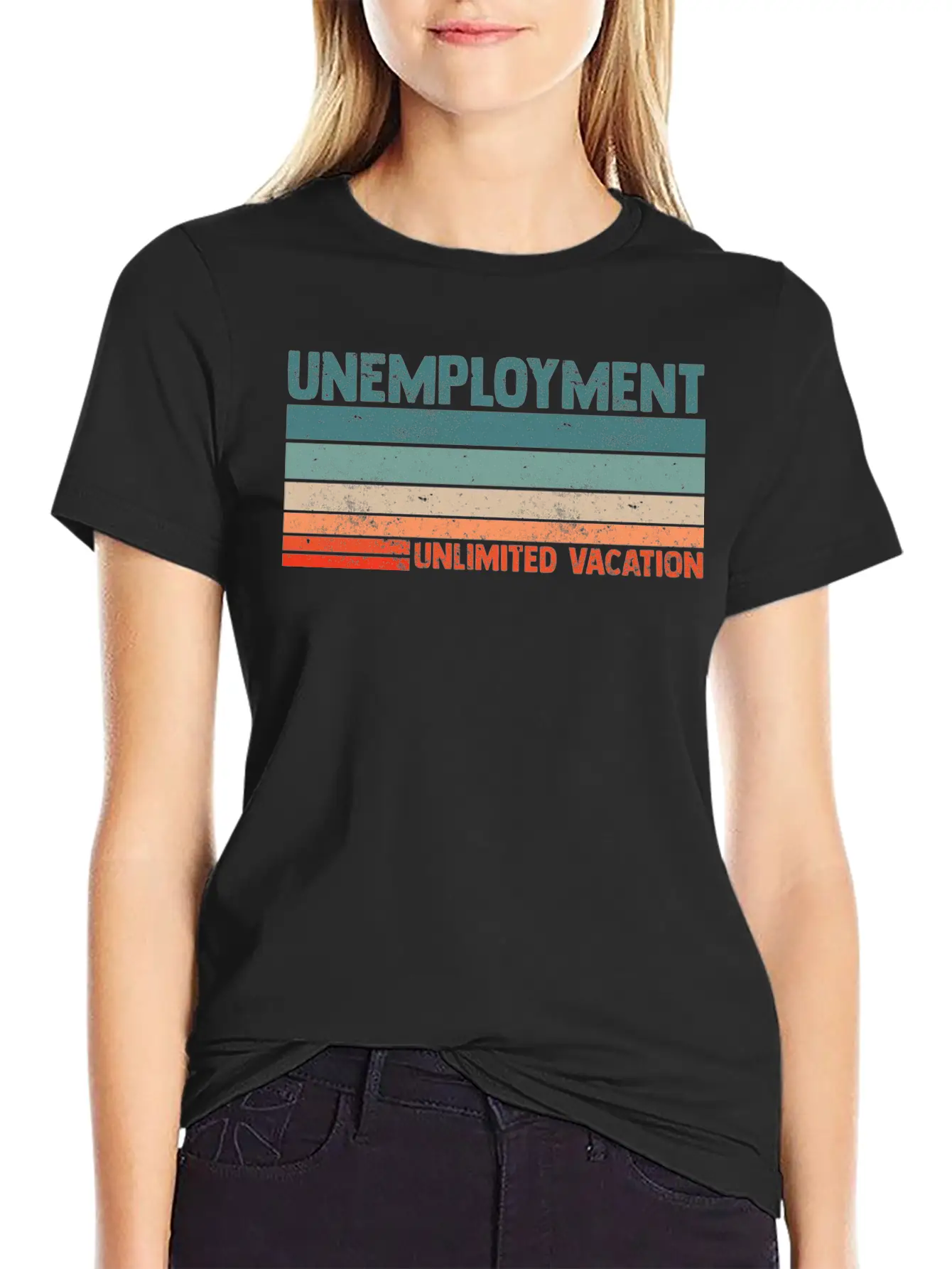 Unlimited Vacation Unemployment For A Jobless Lazy Soft Cotton Short Sleeve Tee – Unisex Wardrobe Staple