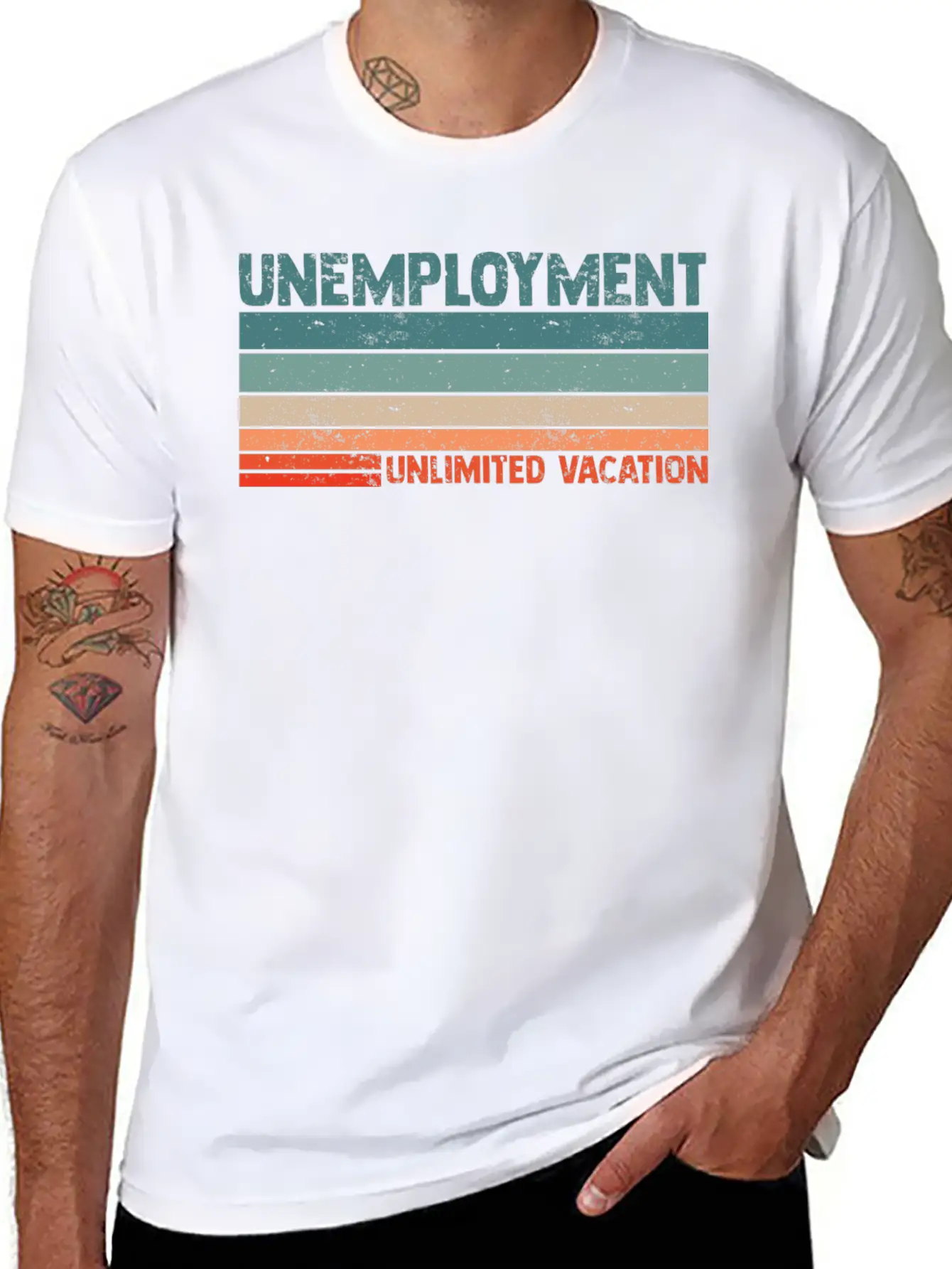 Unlimited Vacation Unemployment For A Jobless Lazy Soft Cotton Short Sleeve Tee – Unisex Wardrobe Staple