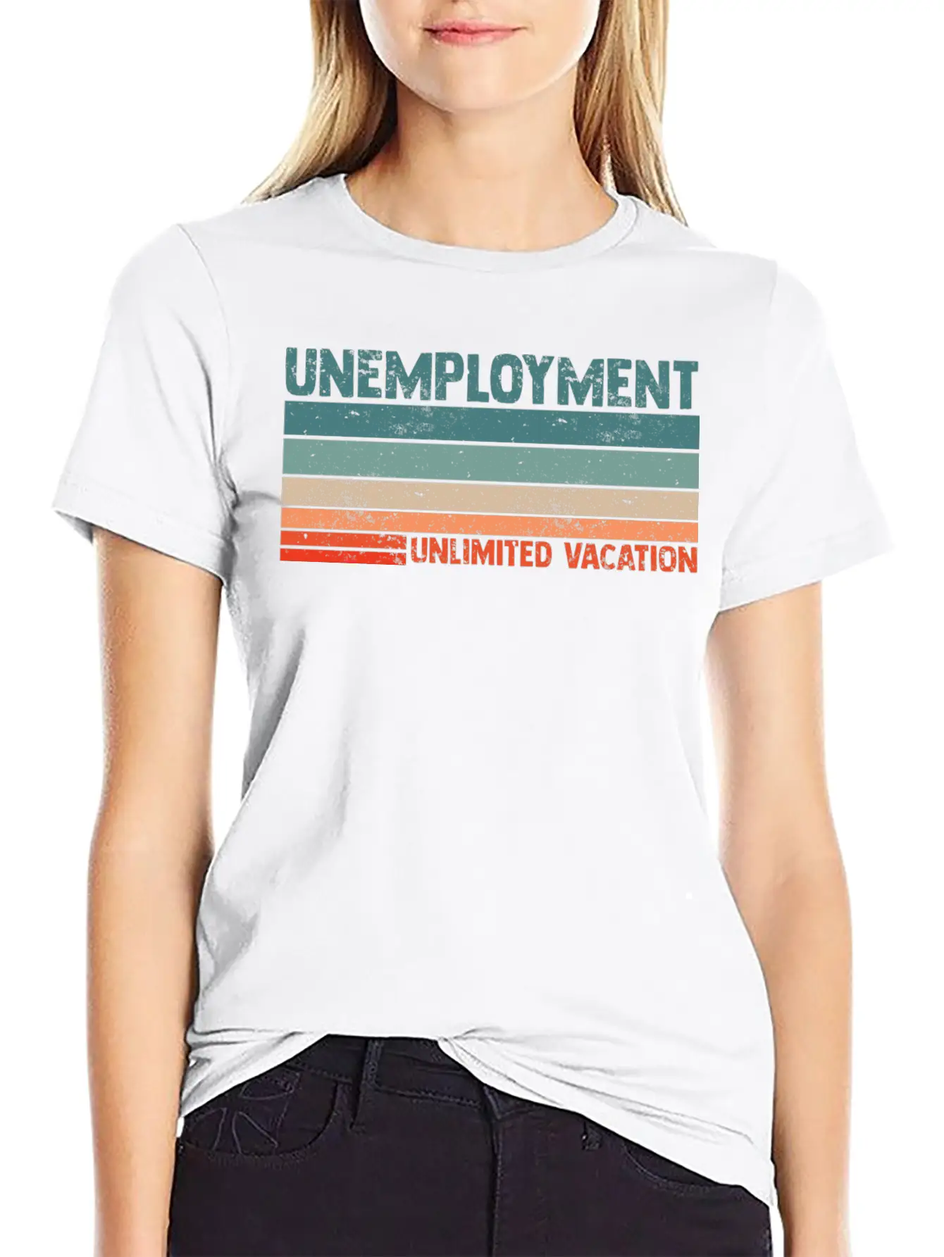 Unlimited Vacation Unemployment For A Jobless Lazy Soft Cotton Short Sleeve Tee – Unisex Wardrobe Staple