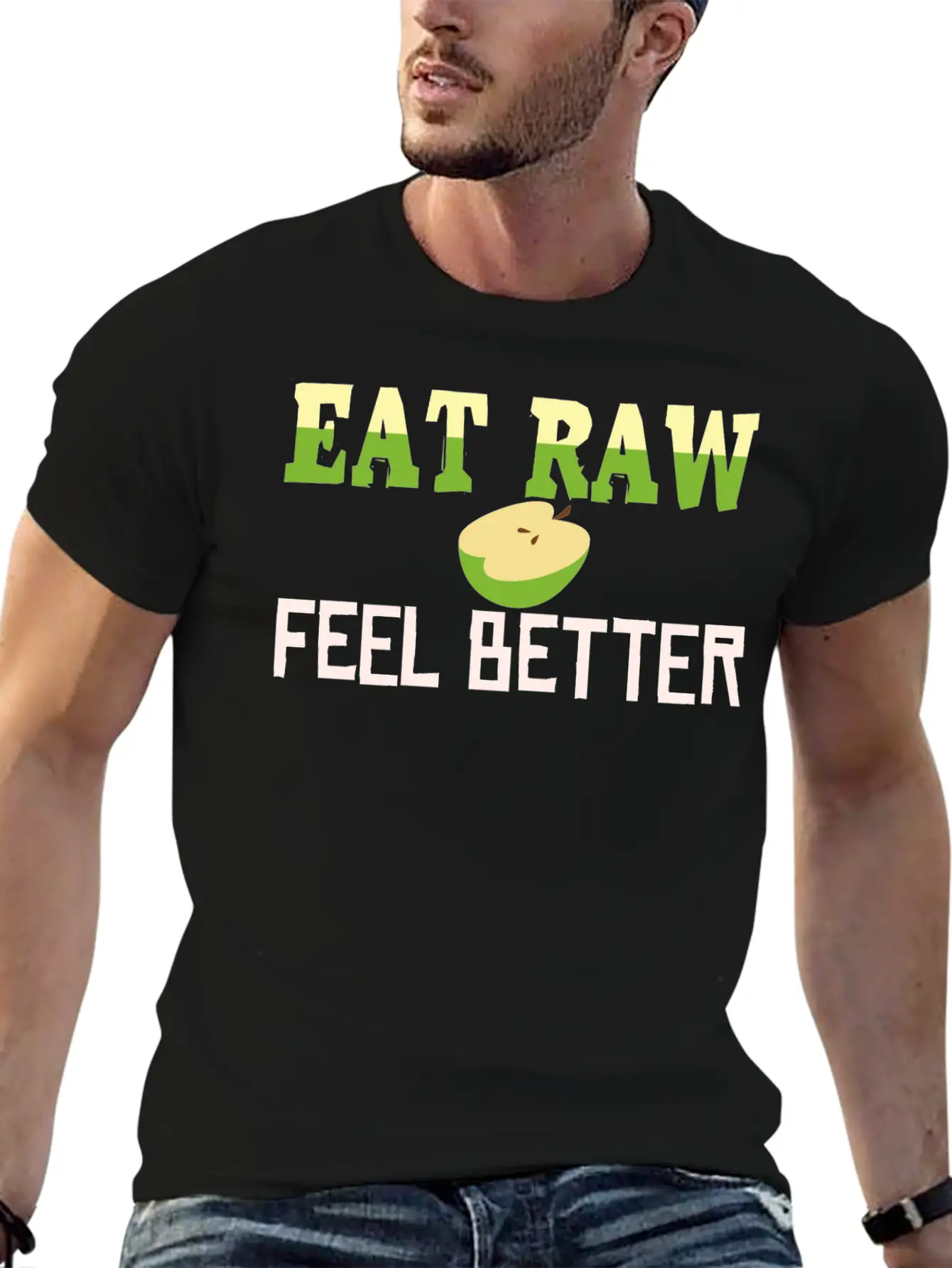 Unprocessed Food Organic Plant-Based Raw Produce Unisex Casual T-Shirt – Clean Design For Daily Comfort