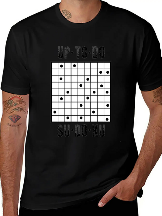 Up To Do Sudoku - Cute Board Game Lover Puzzle Pla Modern Fit Casual T-Shirt – Clean And Versatile Design