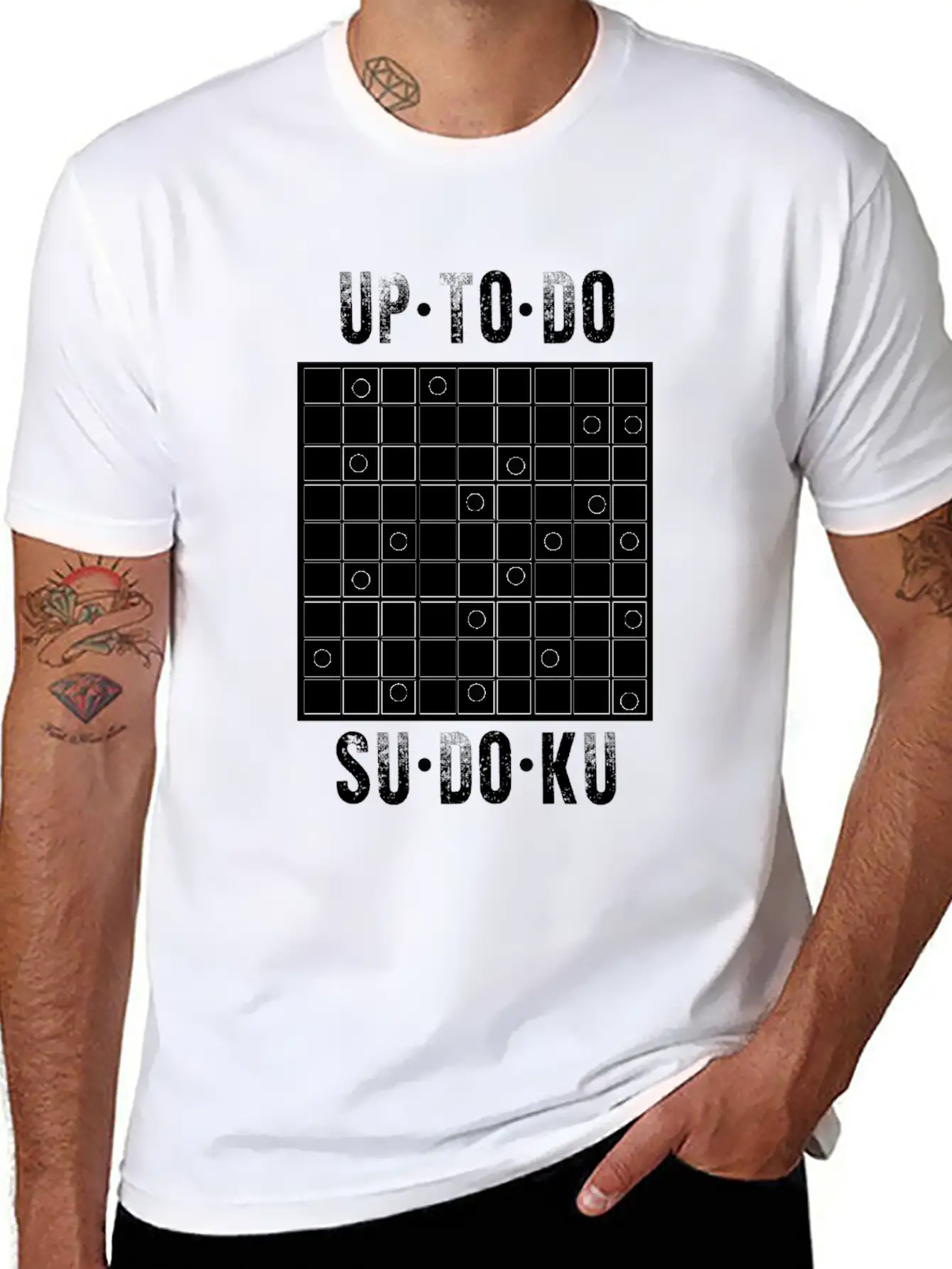 Up To Do Sudoku - Cute Board Game Lover Puzzle Pla Modern Fit Casual T-Shirt – Clean And Versatile Design