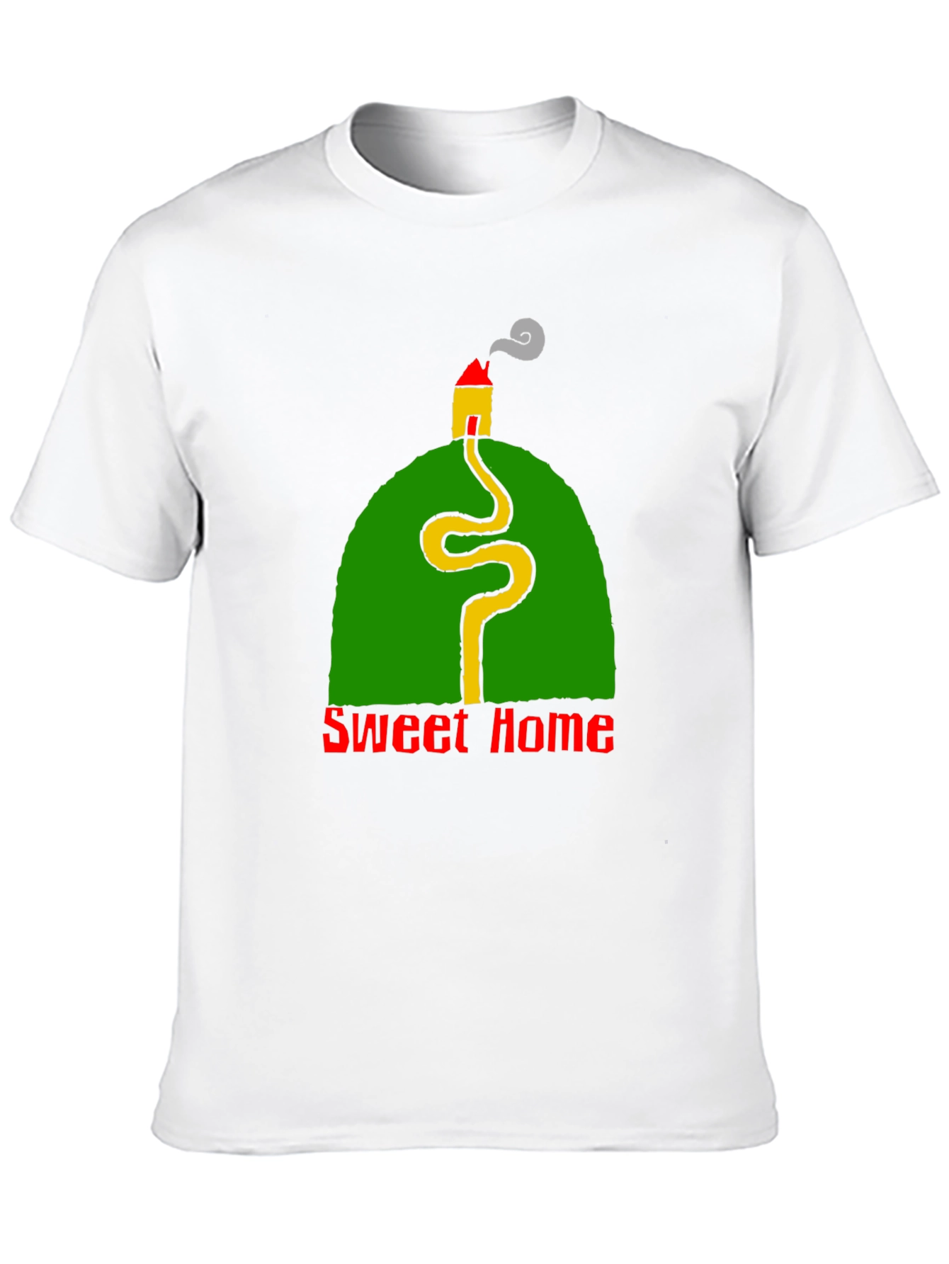 Sweet Home Graphic Tee - Black Crewneck T-Shirt