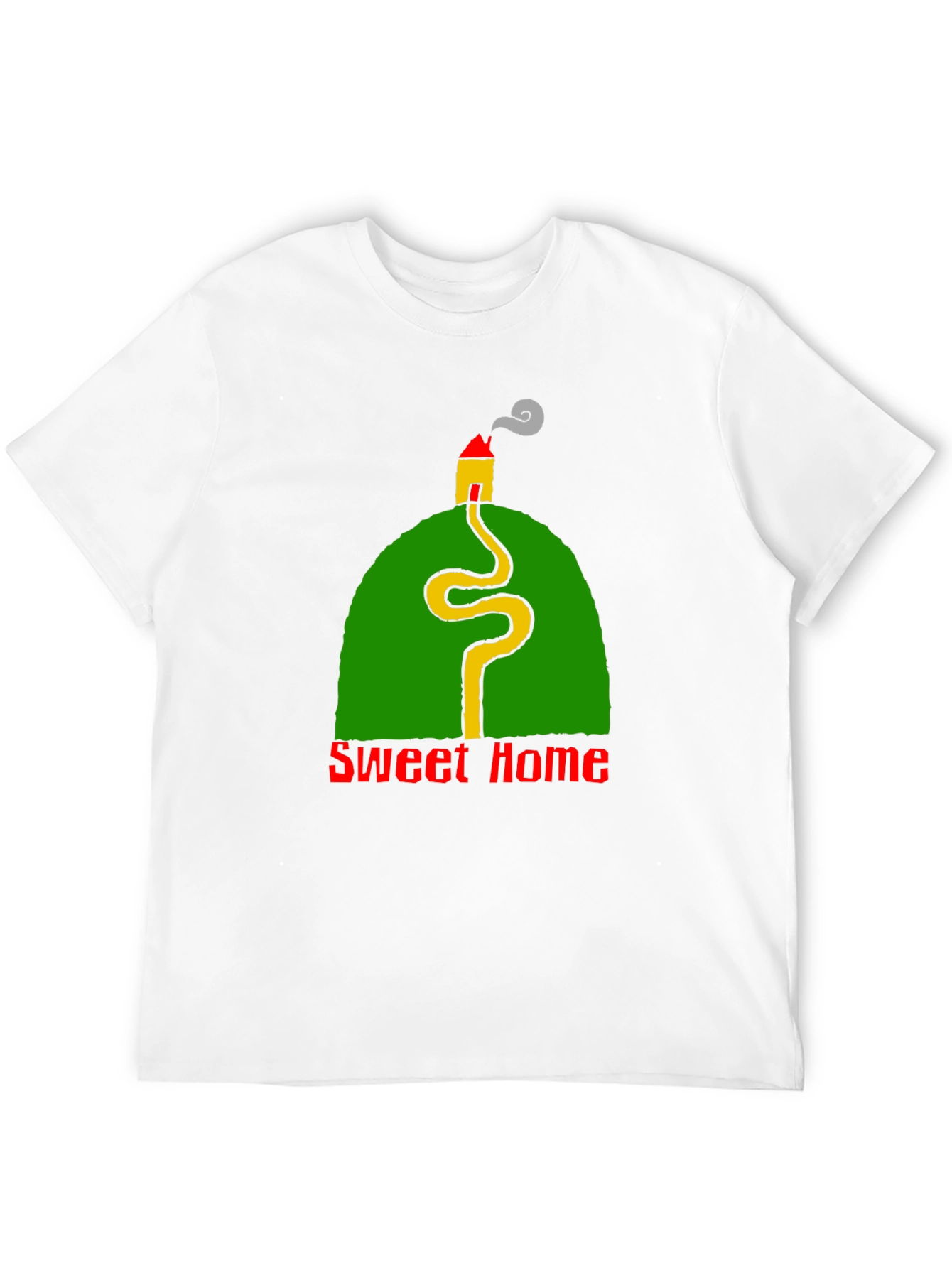 Sweet Home Graphic Tee - Black Crewneck T-Shirt