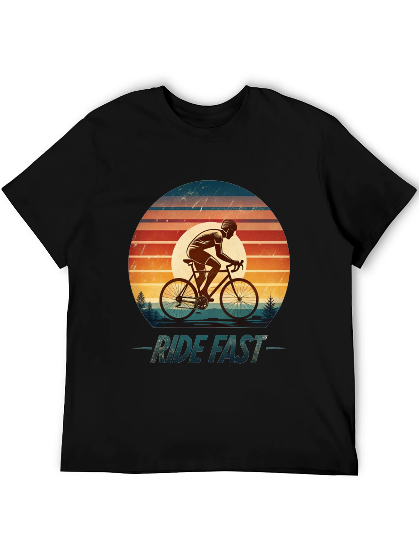 Ride Fast Retro Cycling T-Shirt