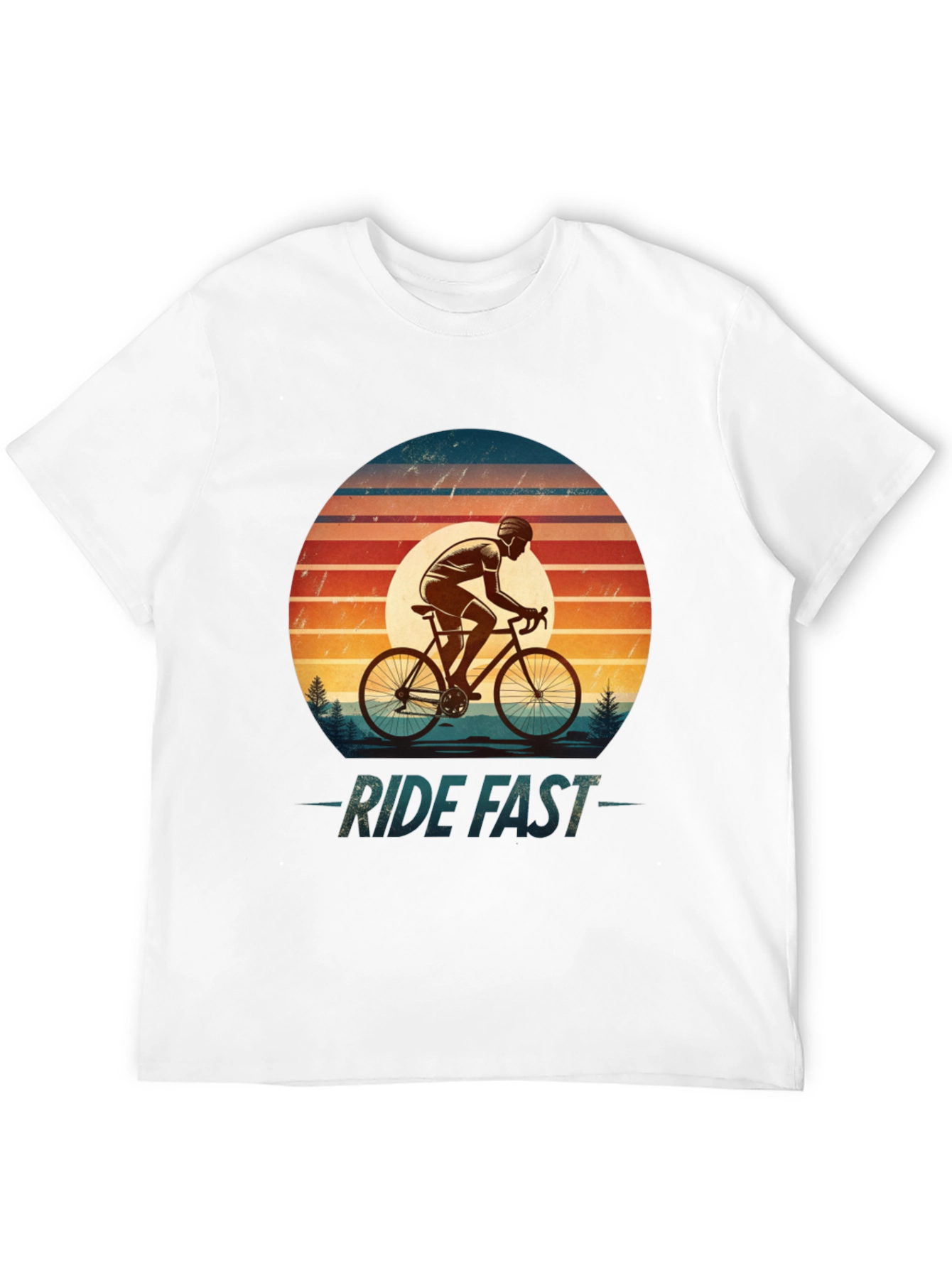 Ride Fast Retro Cycling T-Shirt