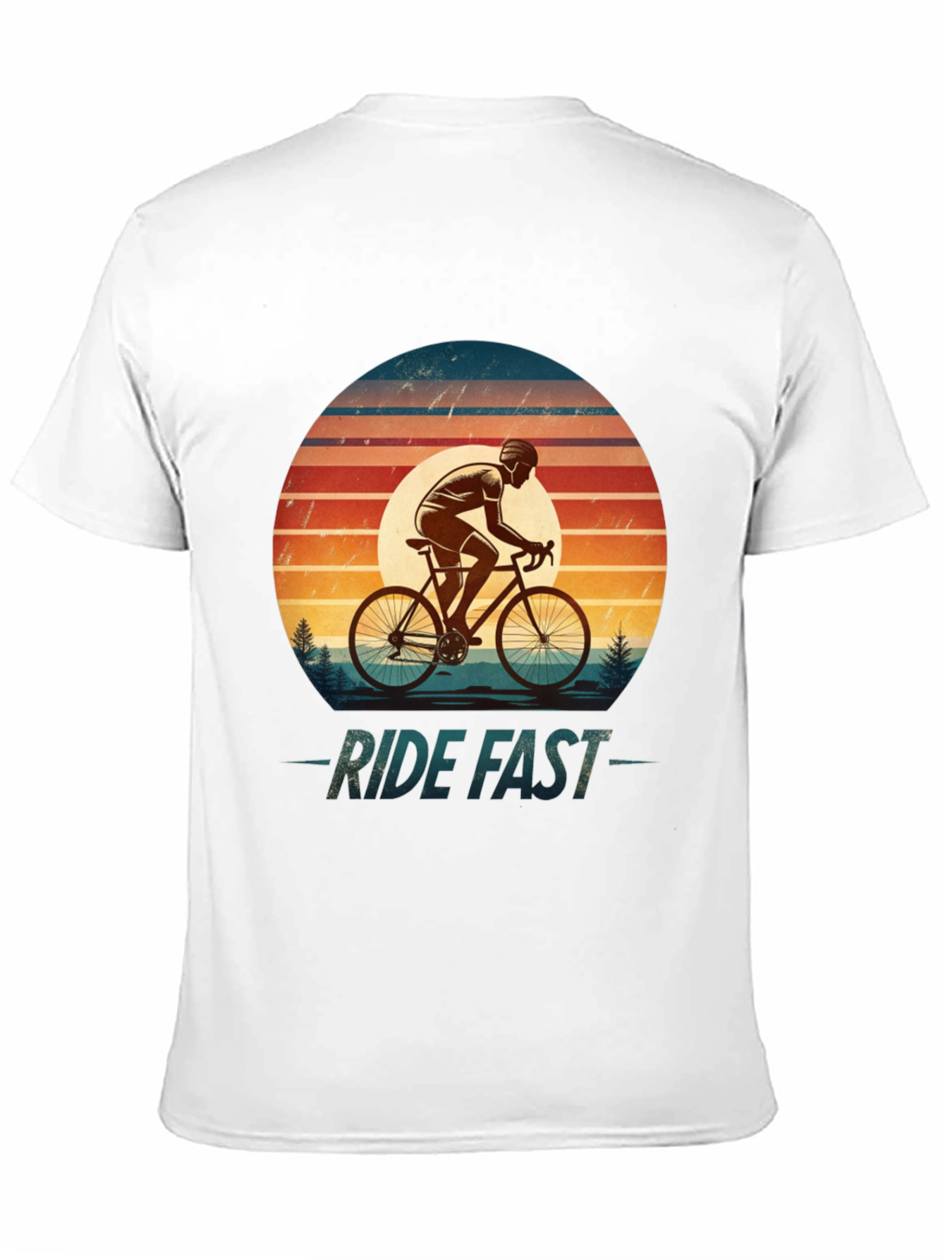 Ride Fast Retro Cycling T-Shirt