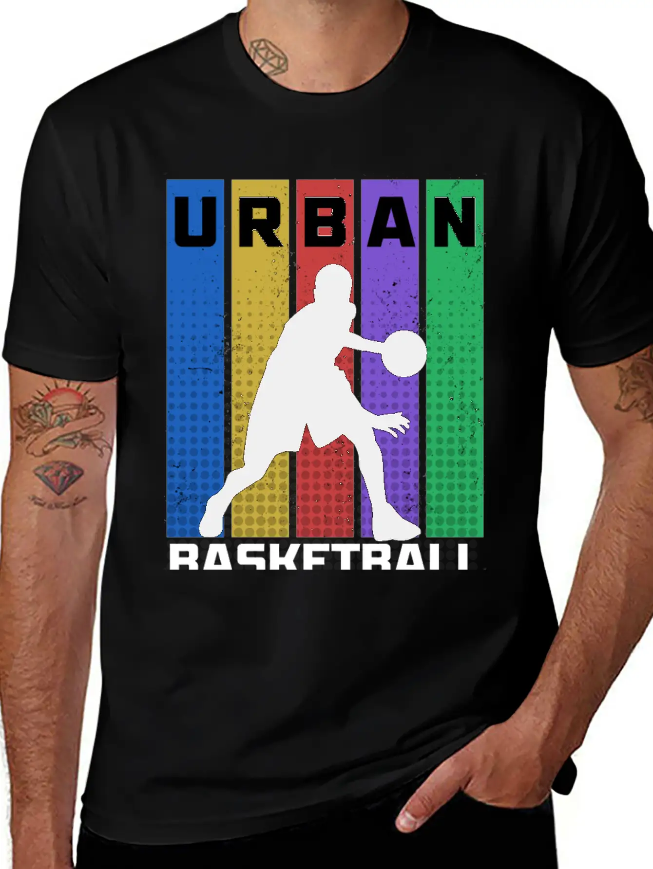 Urban Basketball Relaxed Everyday Tee – Lightweight And Durable Cotton