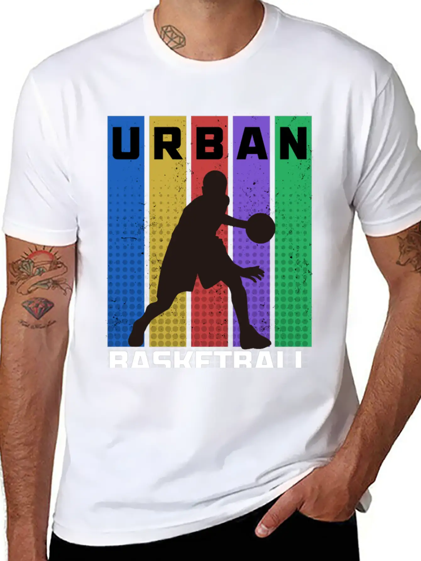 Urban Basketball Relaxed Everyday Tee – Lightweight And Durable Cotton