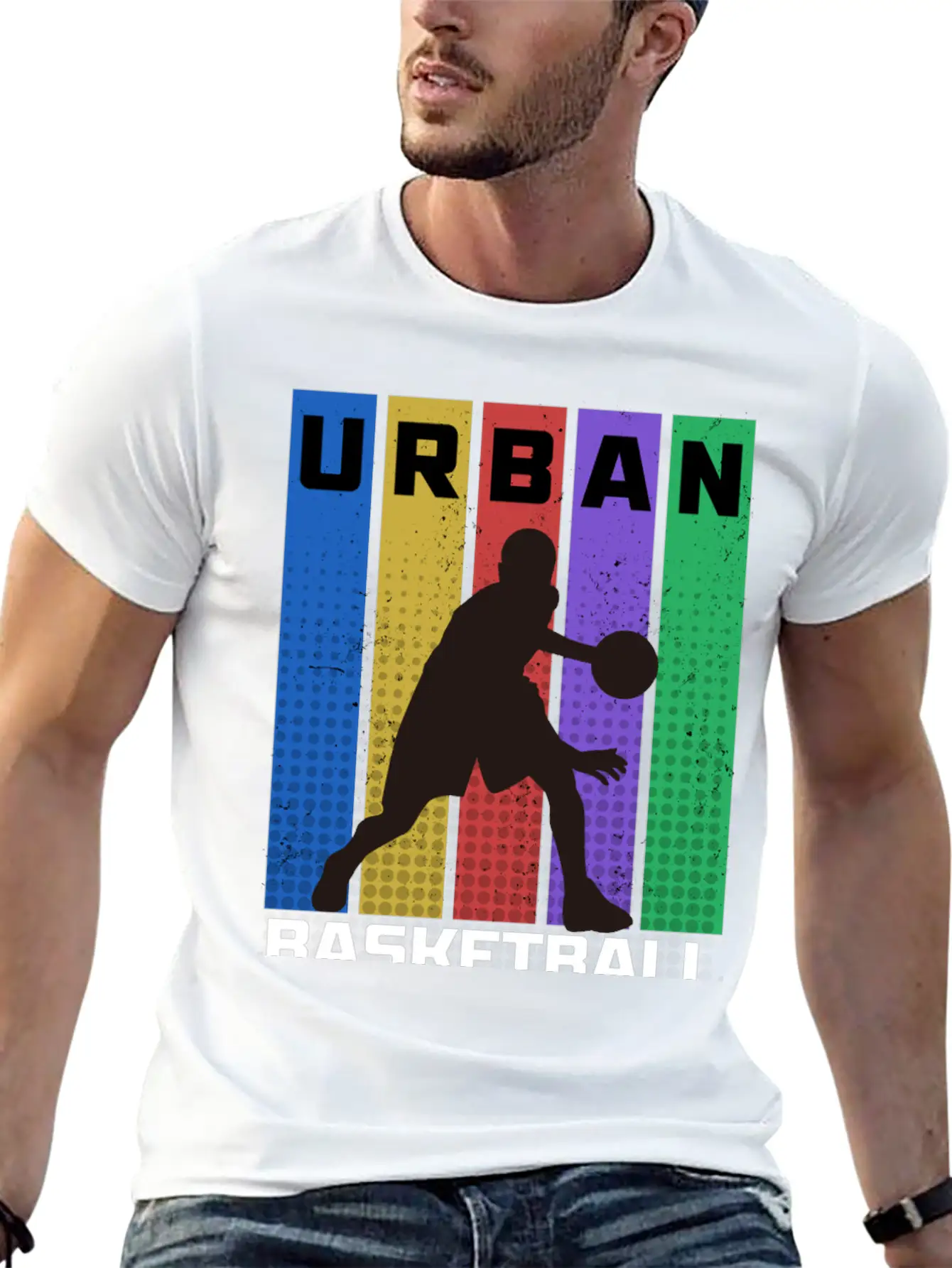 Urban Basketball Relaxed Everyday Tee – Lightweight And Durable Cotton