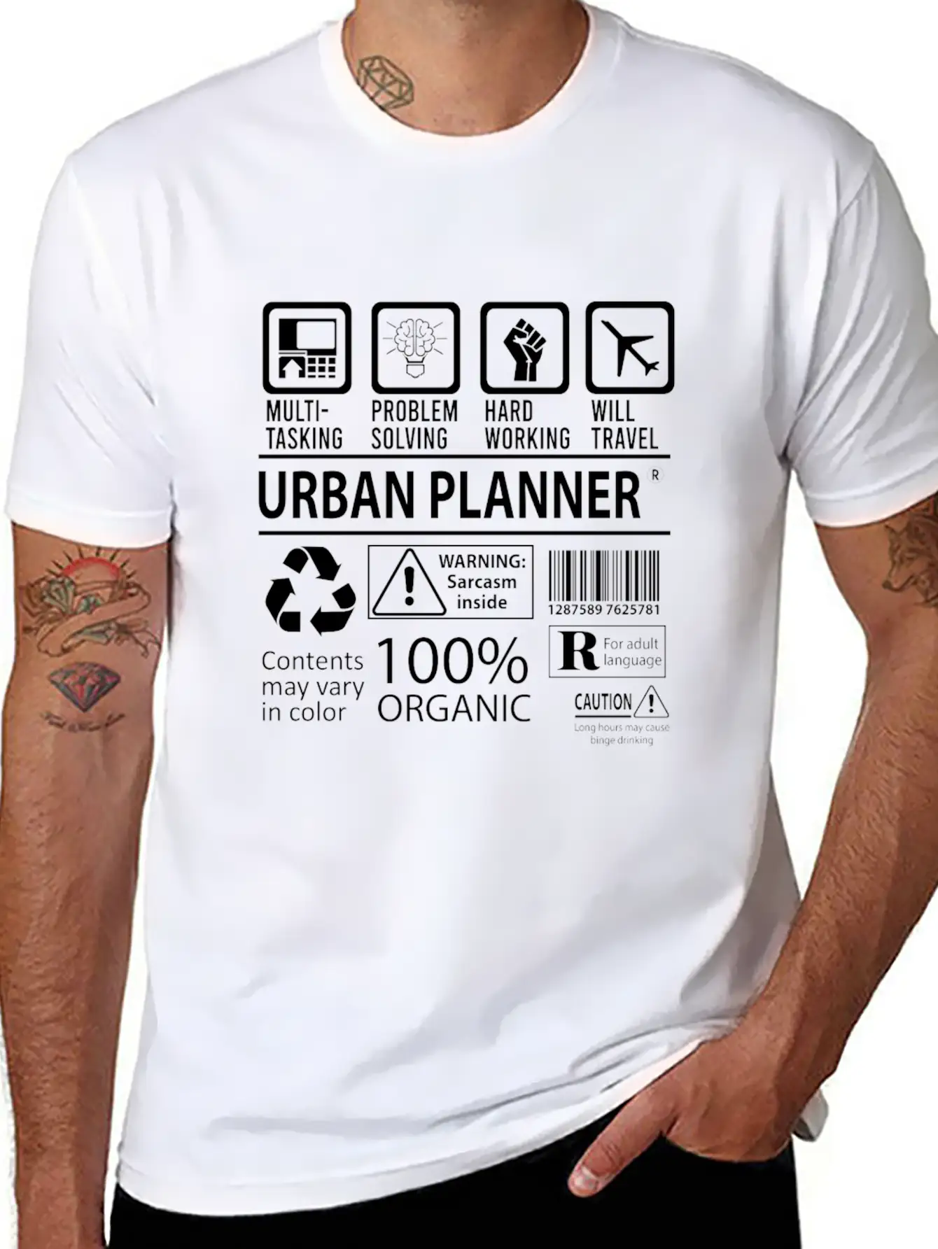 Urban Planner T Shirt - Multitasking Job Gift Item Essential Cotton Tee For Daily Outfits – Unisex Style