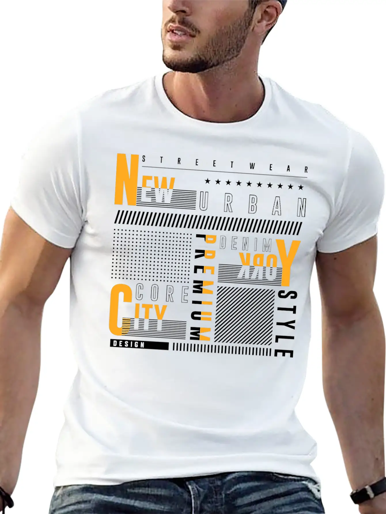 Urban Vibes: Street Art Design Print From The City Relaxed Everyday Tee – Lightweight And Durable Cotton