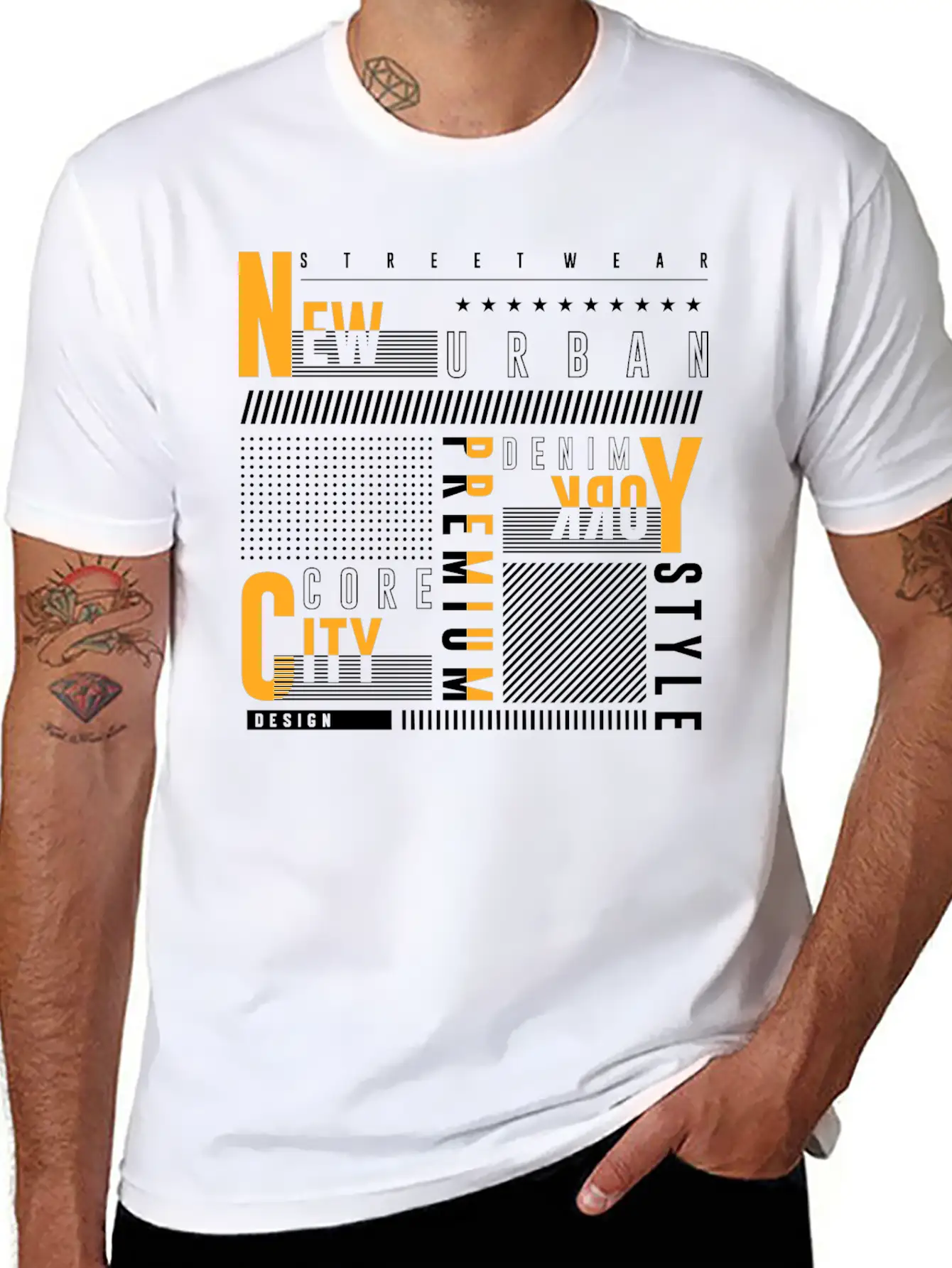 Urban Vibes: Street Art Design Print From The City Relaxed Everyday Tee – Lightweight And Durable Cotton