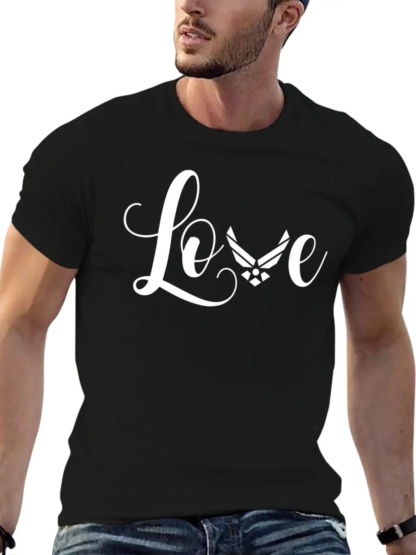 Us Air Force Proud Air Force Airman Wife Girlfrien Stylish Everyday T-Shirt – Unisex Basic Cotton Tee