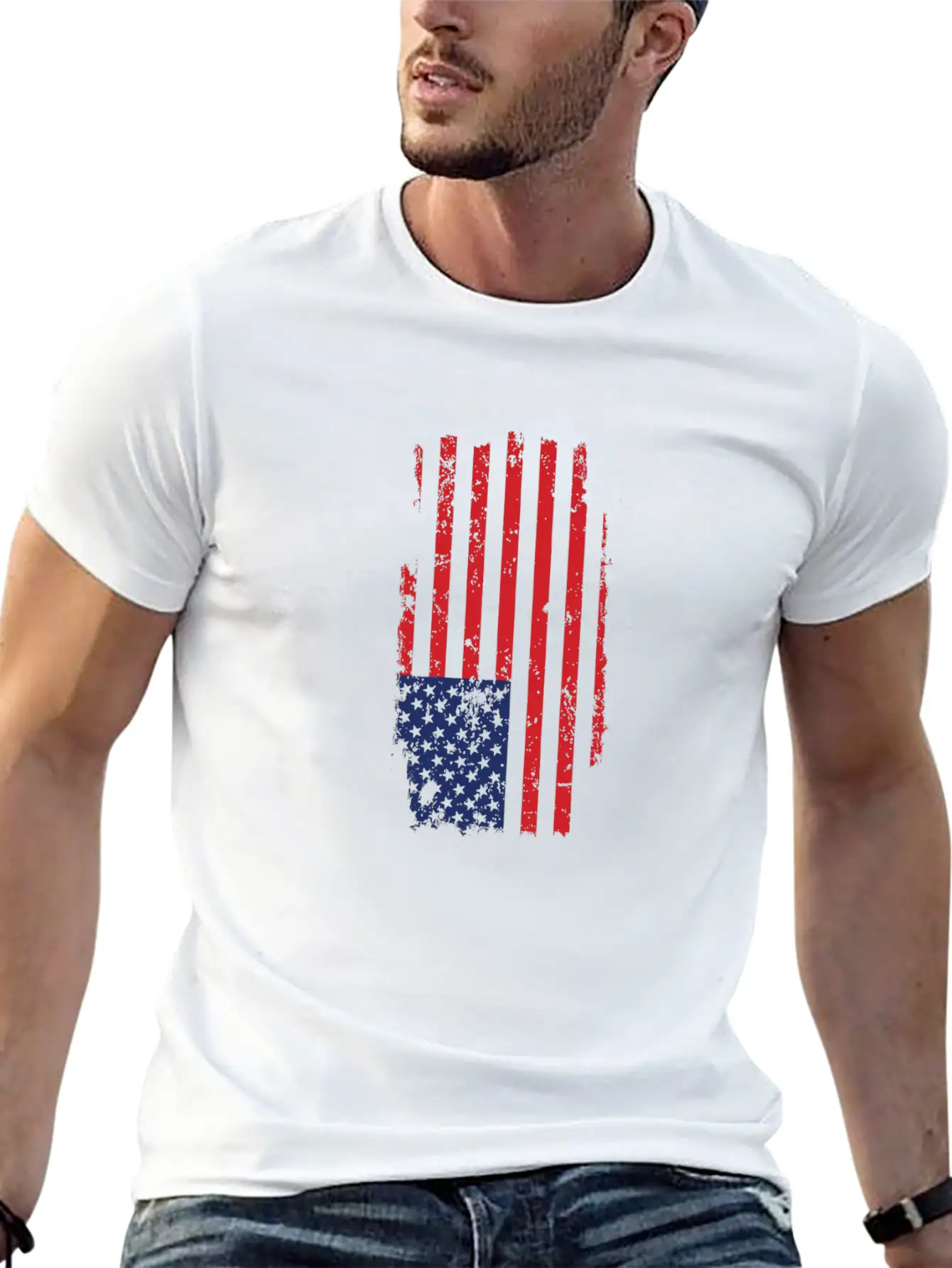 Us Flag Day Classic Fit Graphic Tee For Daily Comfort – Unisex Cotton Shirt