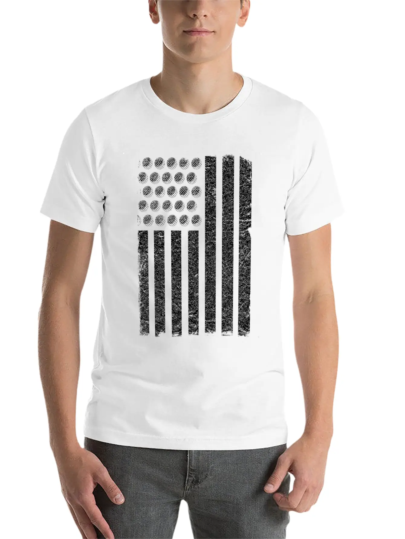 US Flag Golf Balls Patriotic Golfers Golf Players Comfortable Minimalist Graphic Tee – Summer Style Essential
