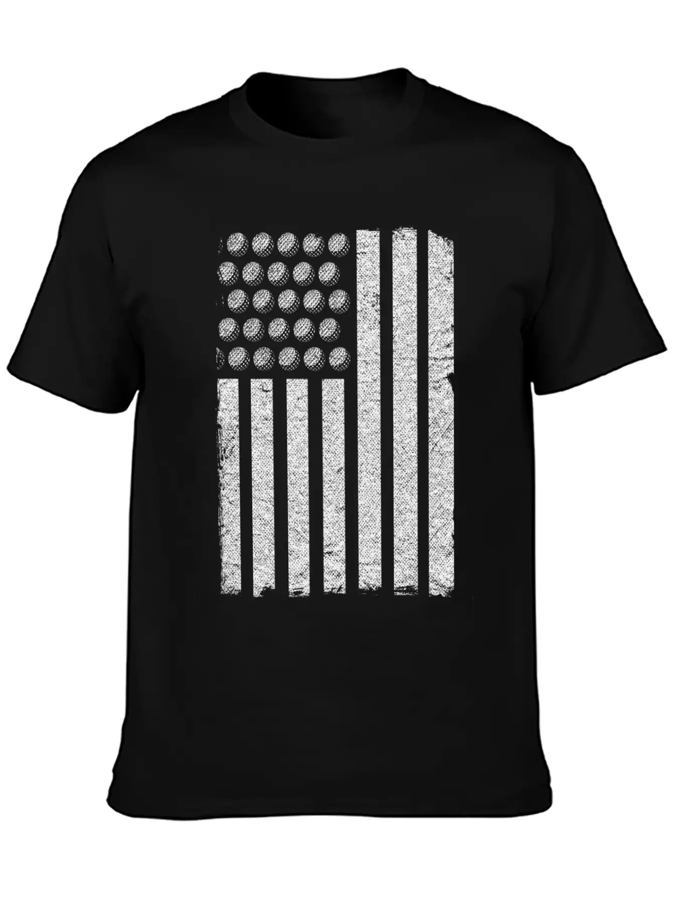 US Flag Golf Balls Patriotic Golfers Golf Players Comfortable Minimalist Graphic Tee – Summer Style Essential