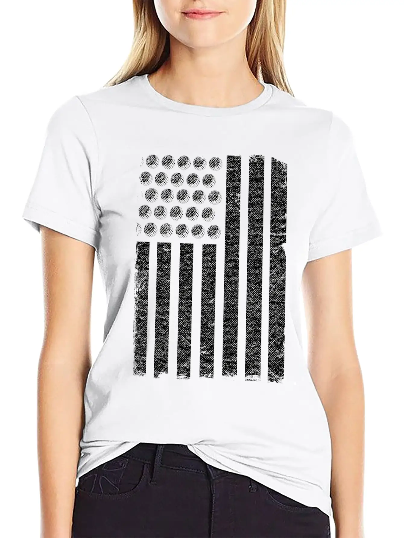 US Flag Golf Balls Patriotic Golfers Golf Players Comfortable Minimalist Graphic Tee – Summer Style Essential