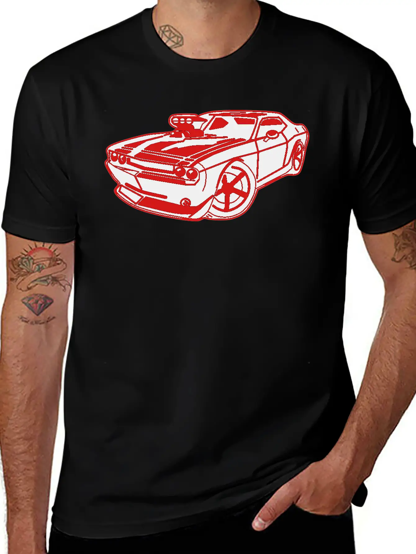 US Muscle Car Unisex Casual T-Shirt – Clean Design For Daily Comfort