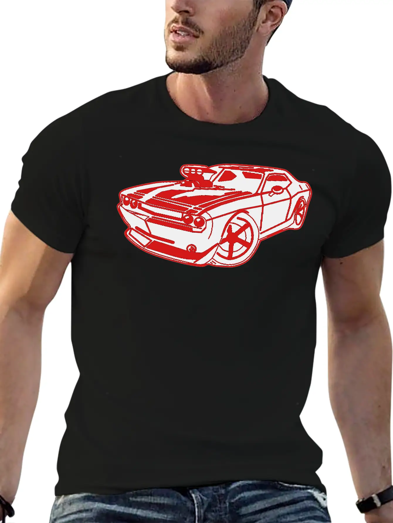 US Muscle Car Unisex Casual T-Shirt – Clean Design For Daily Comfort