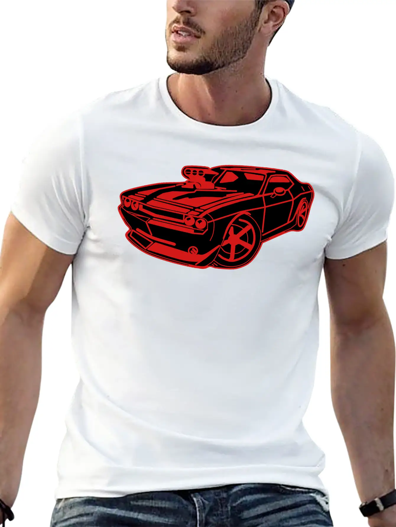 US Muscle Car Unisex Casual T-Shirt – Clean Design For Daily Comfort