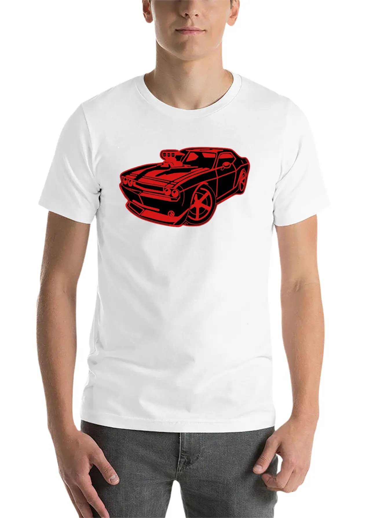 US Muscle Car Unisex Casual T-Shirt – Clean Design For Daily Comfort