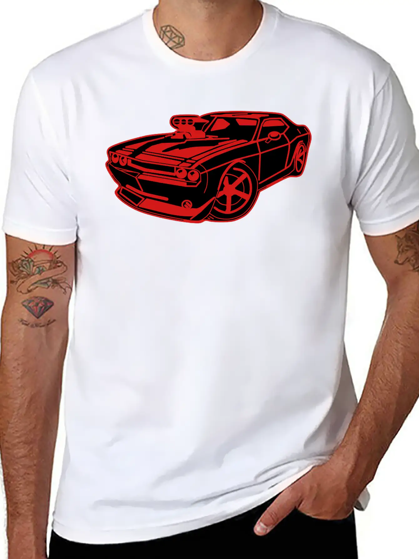 US Muscle Car Unisex Casual T-Shirt – Clean Design For Daily Comfort