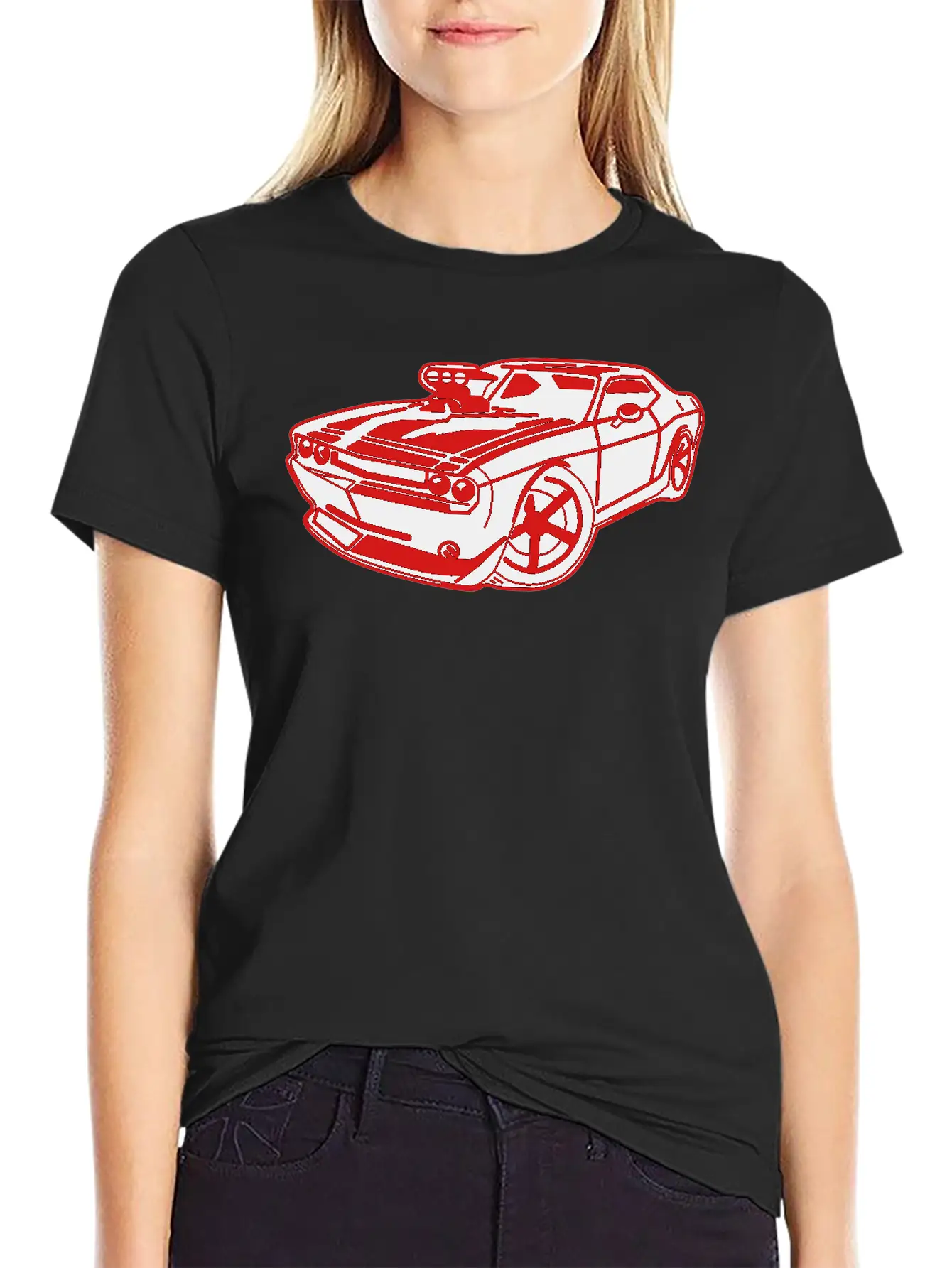 US Muscle Car Unisex Casual T-Shirt – Clean Design For Daily Comfort