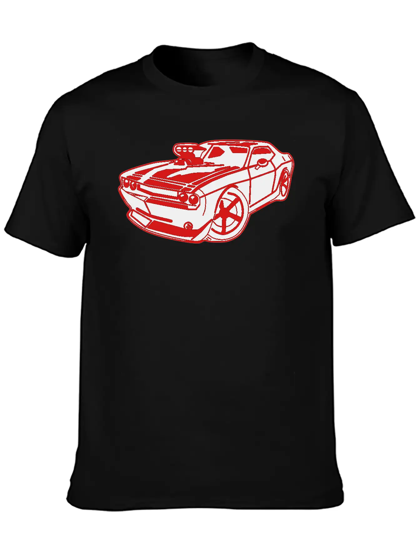 US Muscle Car Unisex Casual T-Shirt – Clean Design For Daily Comfort