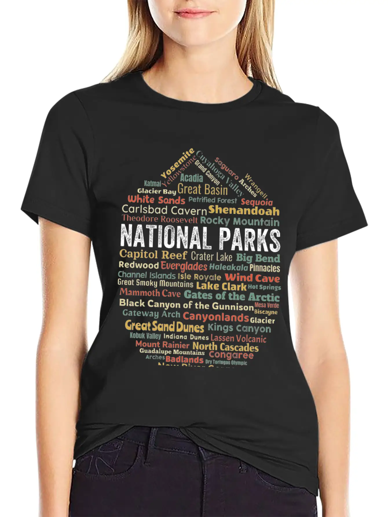 Us National Parks Essential Cotton Tee For Daily Outfits – Unisex Style