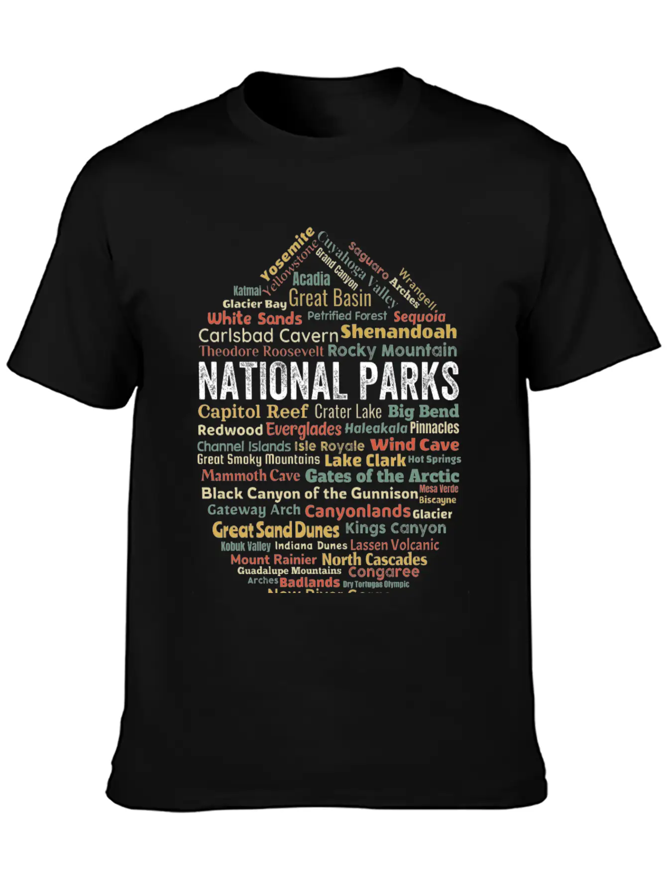 Us National Parks Essential Cotton Tee For Daily Outfits – Unisex Style