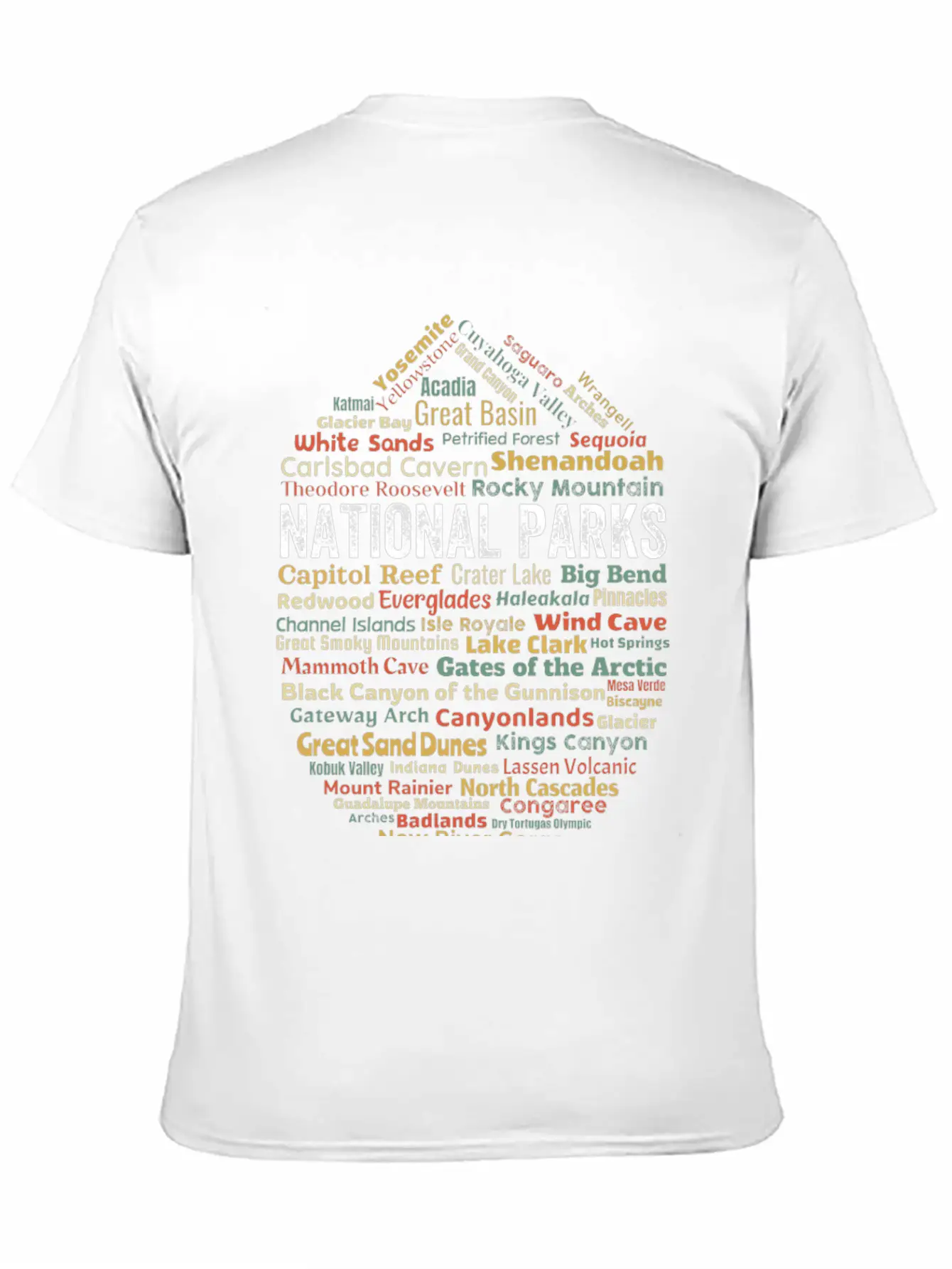 Us National Parks Essential Cotton Tee For Daily Outfits – Unisex Style