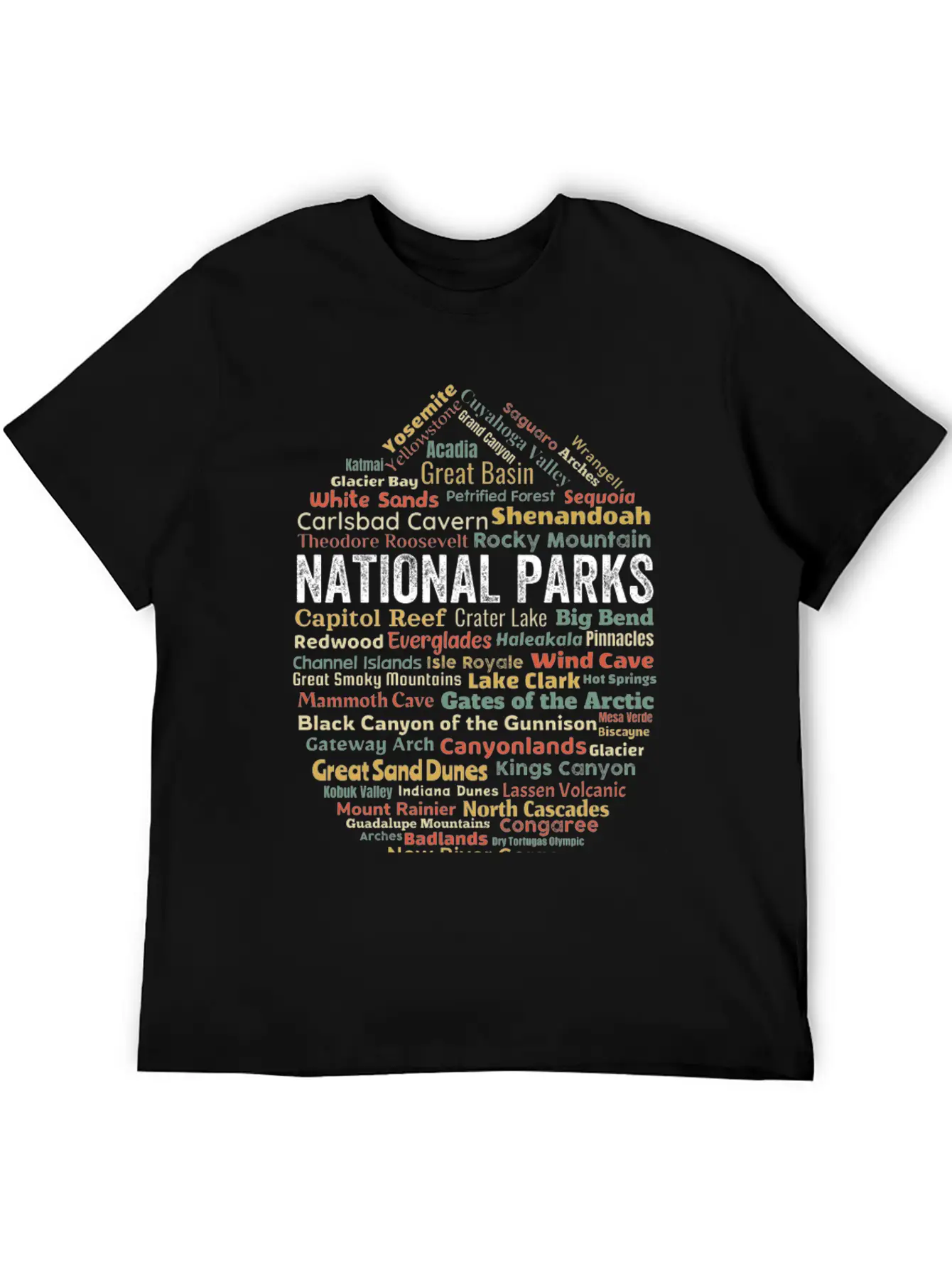 Us National Parks Essential Cotton Tee For Daily Outfits – Unisex Style