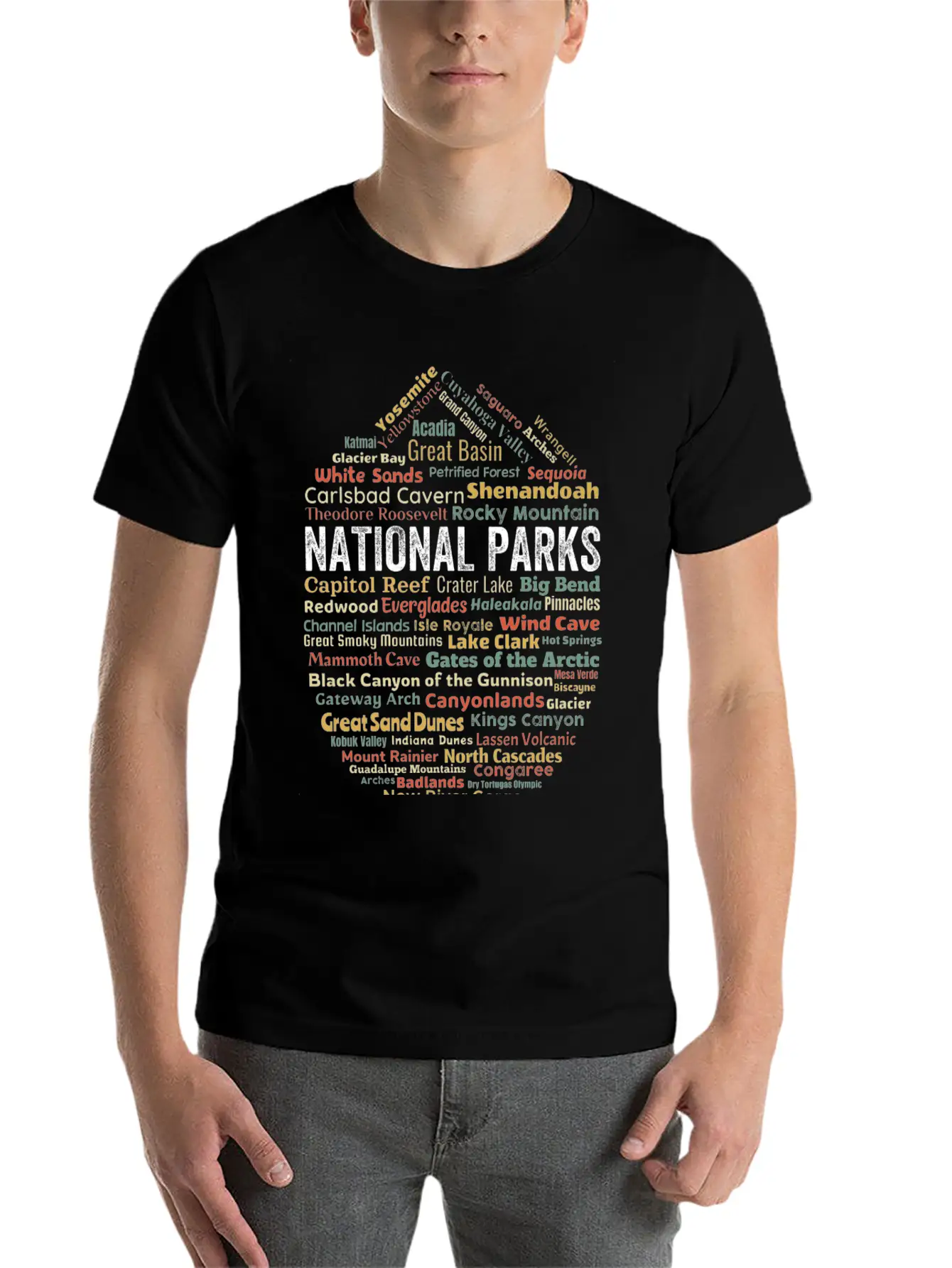 Us National Parks Essential Cotton Tee For Daily Outfits – Unisex Style