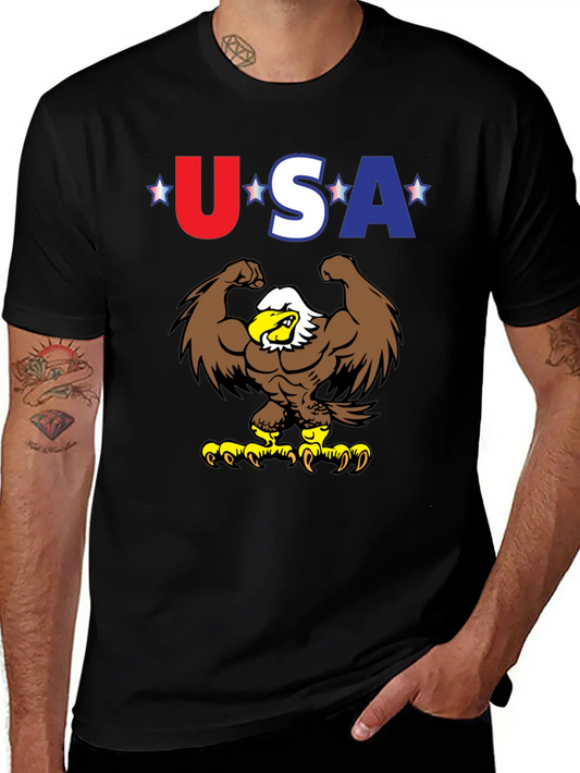 Usa 3 Lightweight Cotton T-Shirt – Daily Comfort Graphic Shirt