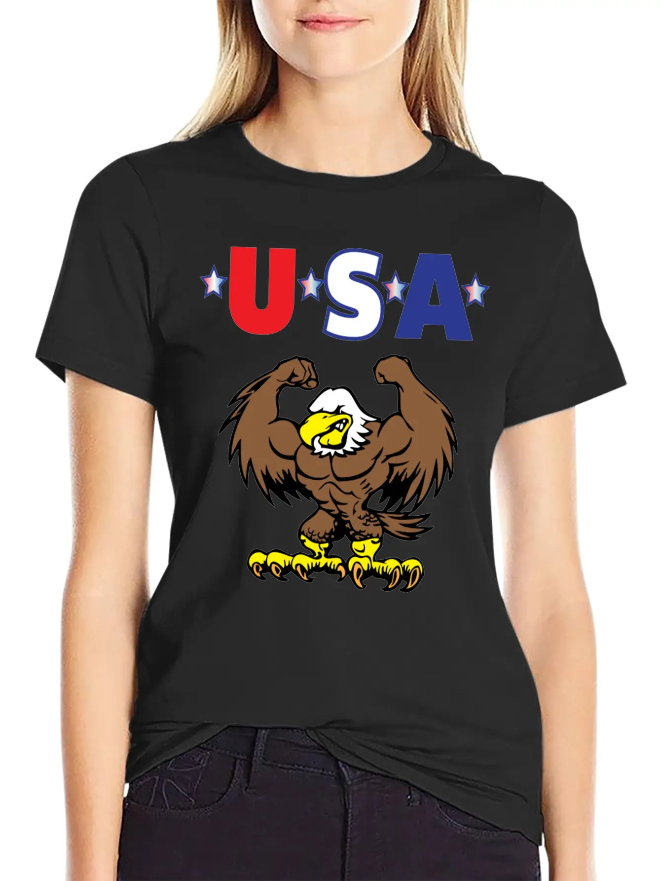 Usa 3 Lightweight Cotton T-Shirt – Daily Comfort Graphic Shirt