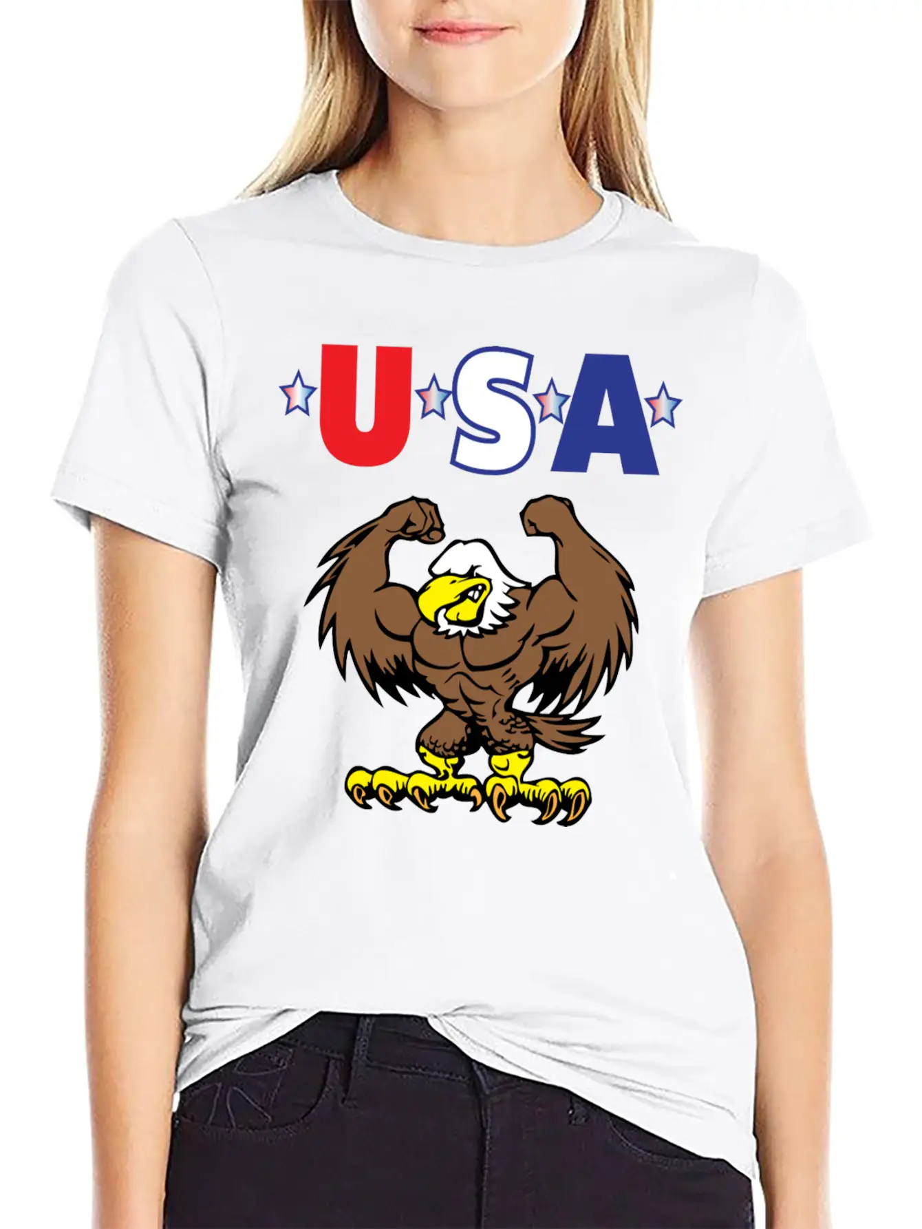 Usa 3 Lightweight Cotton T-Shirt – Daily Comfort Graphic Shirt