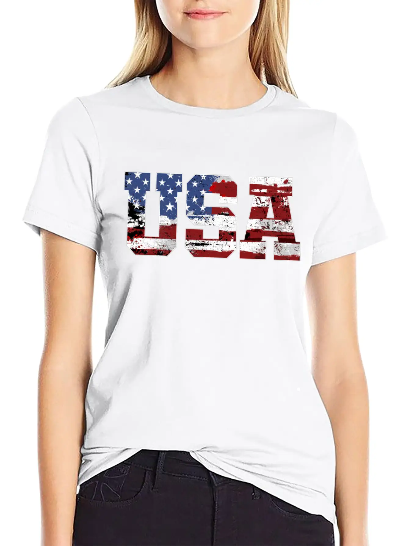 USA American Flag Classic Fit Graphic Tee For Daily Comfort – Unisex Cotton Shirt