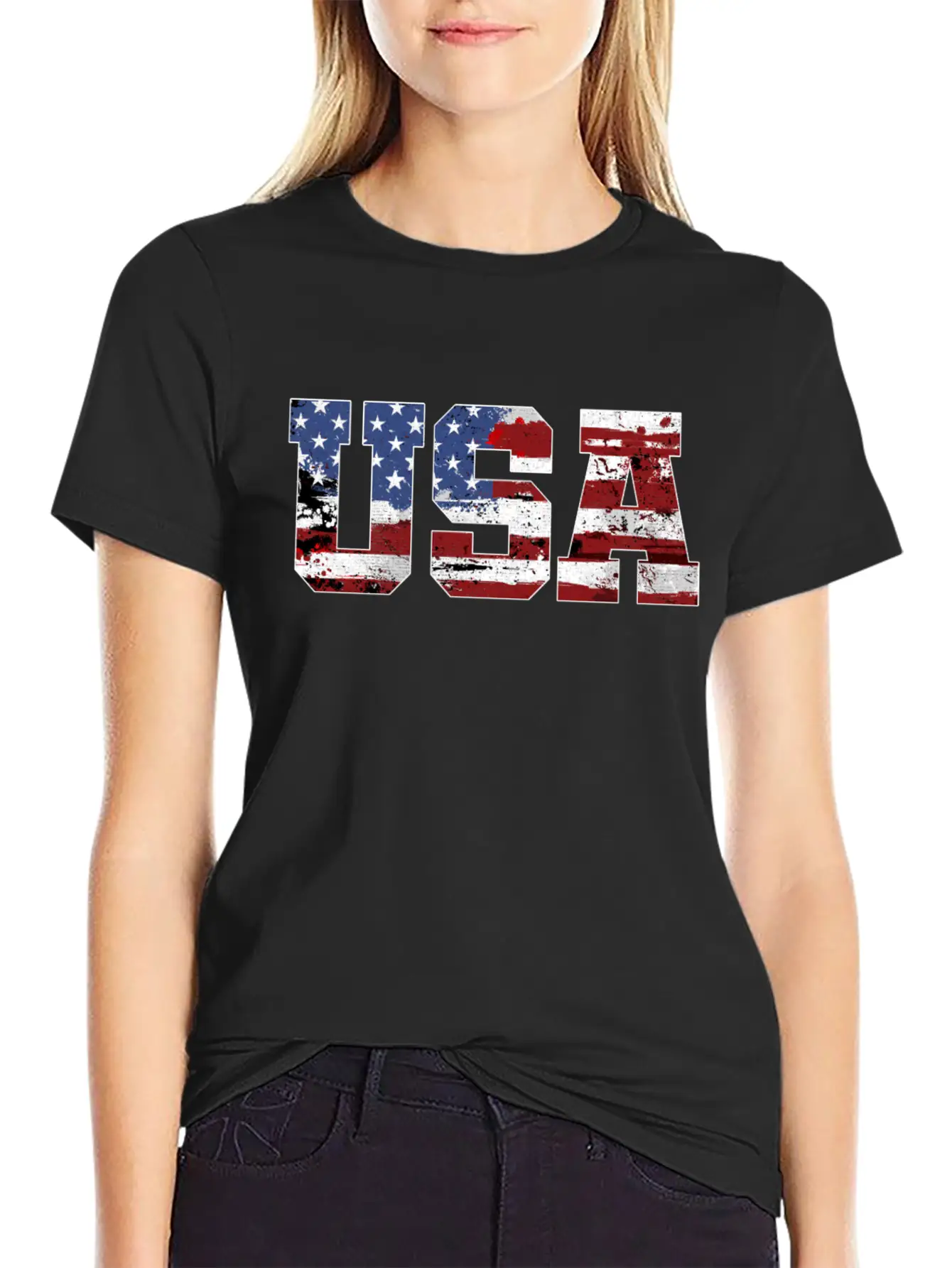 USA American Flag Classic Fit Graphic Tee For Daily Comfort – Unisex Cotton Shirt