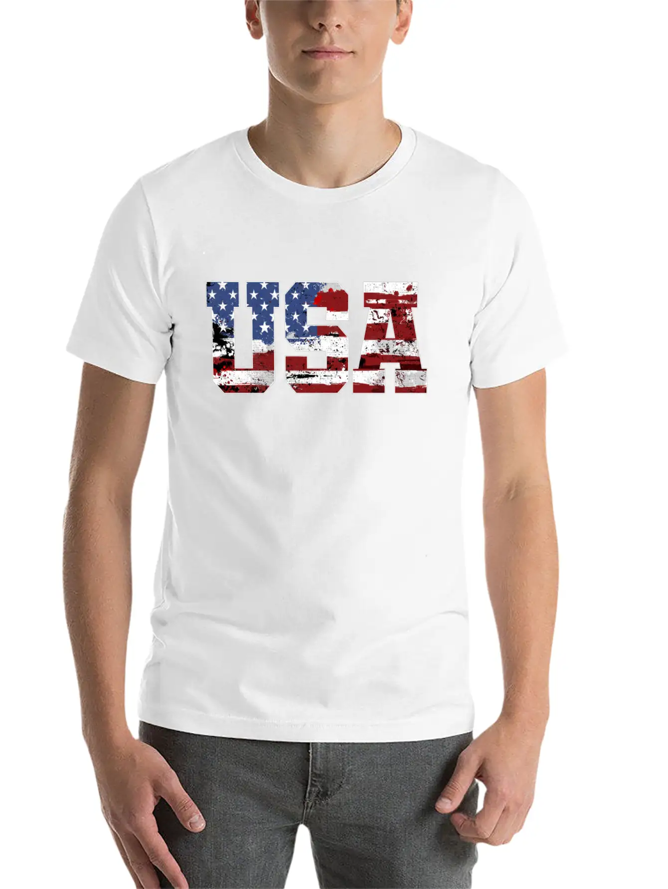 USA American Flag Classic Fit Graphic Tee For Daily Comfort – Unisex Cotton Shirt