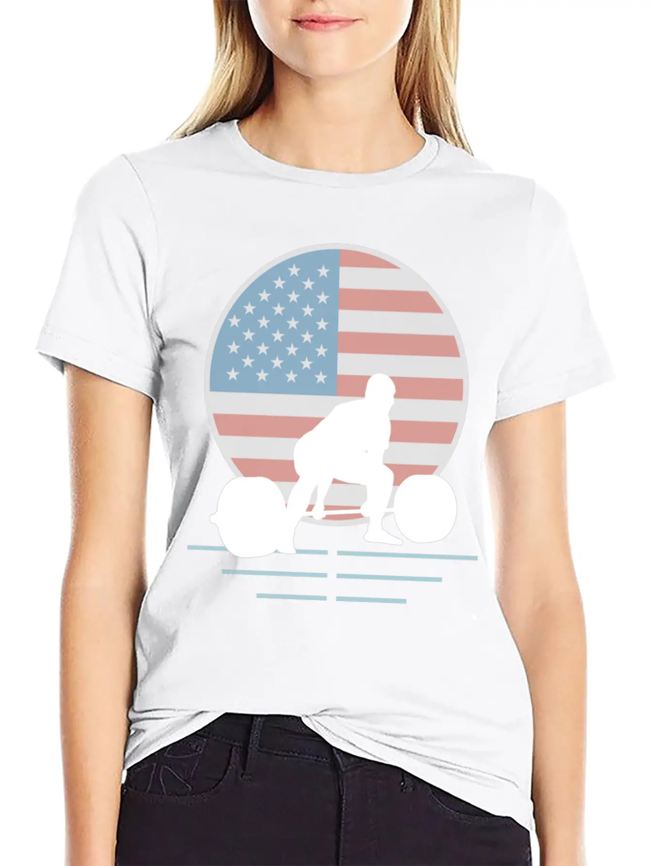Usa Flag Deadlift Powerlifting Basic Graphic T-Shirt – Daily Comfort In Soft Cotton