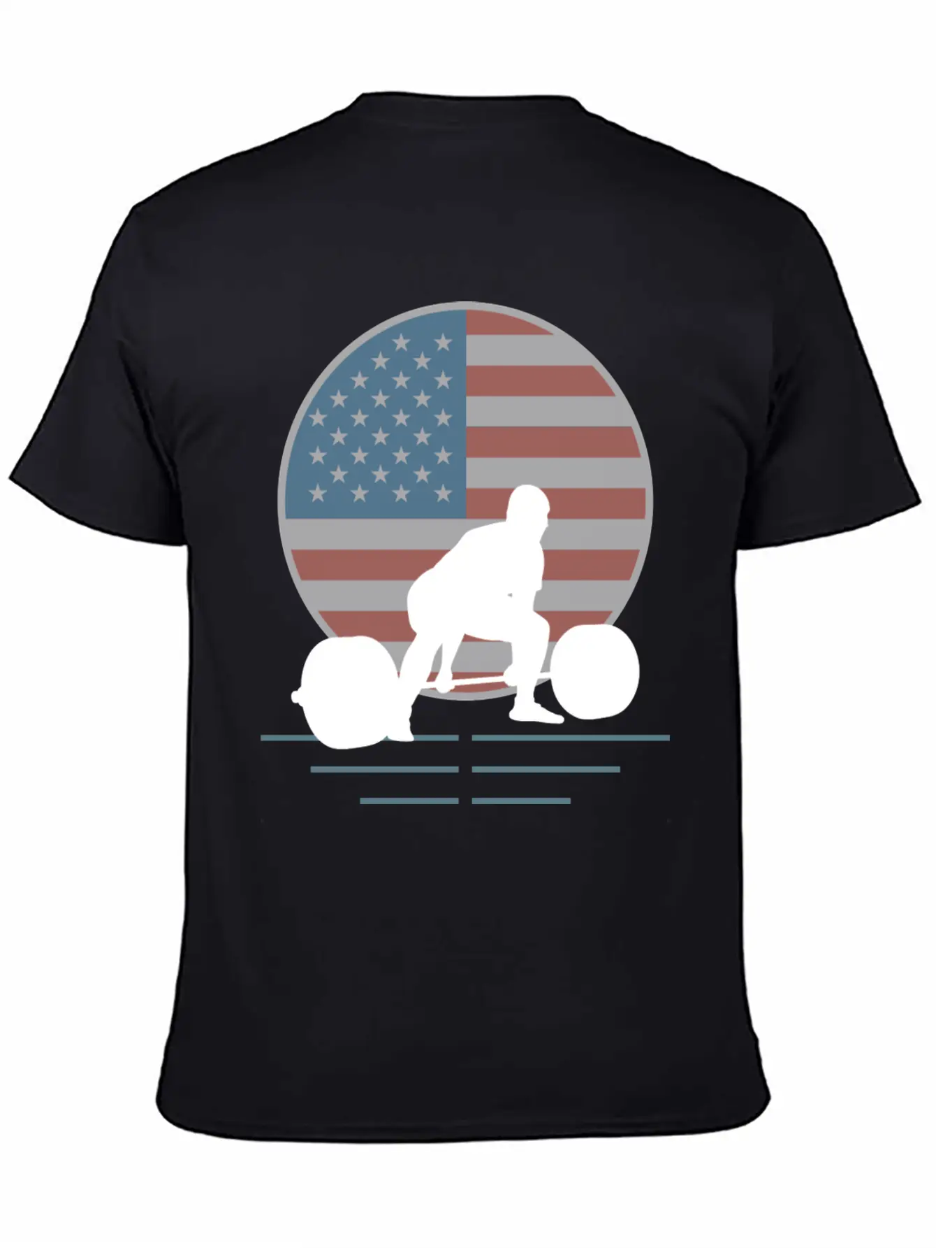 Usa Flag Deadlift Powerlifting Basic Graphic T-Shirt – Daily Comfort In Soft Cotton