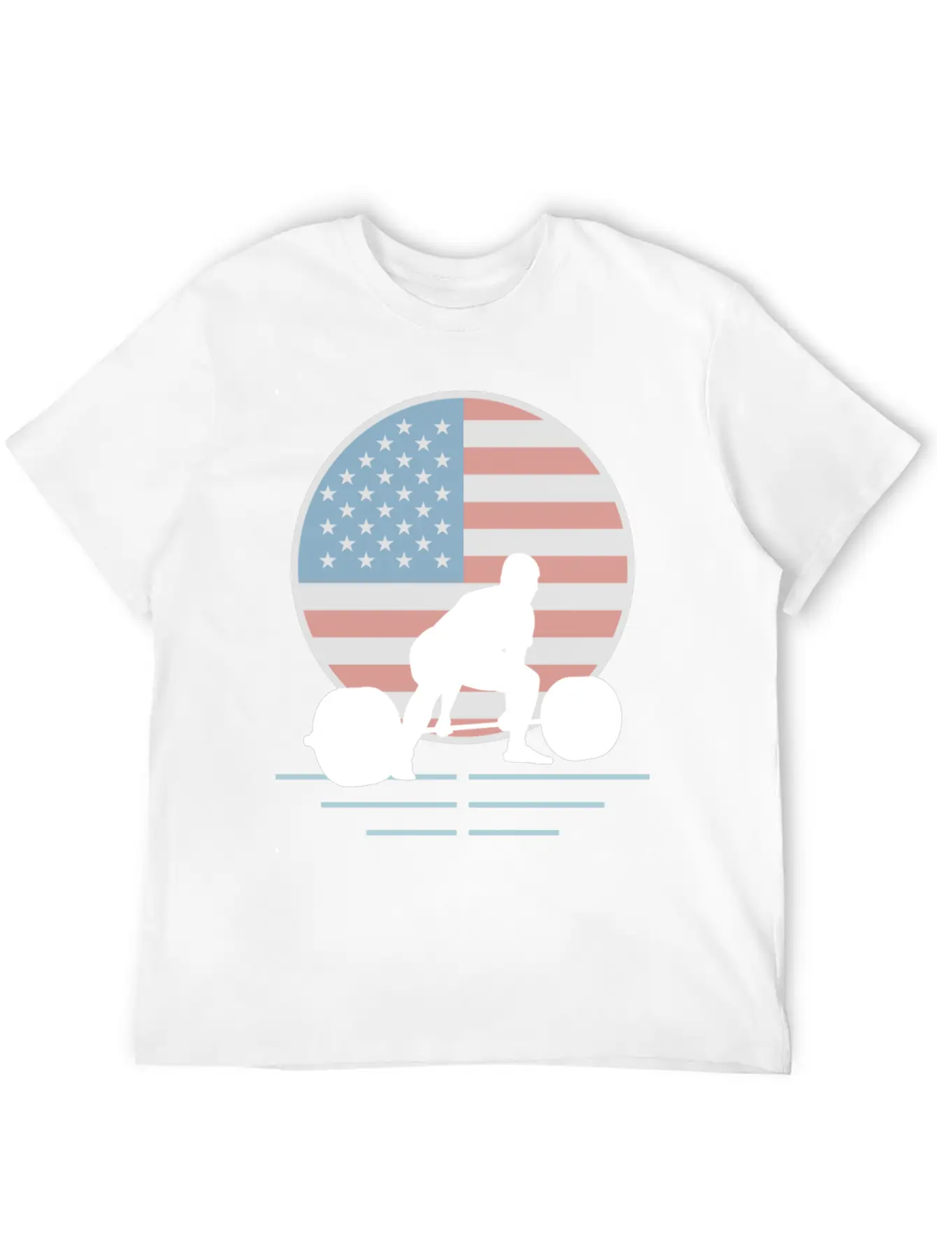 Usa Flag Deadlift Powerlifting Basic Graphic T-Shirt – Daily Comfort In Soft Cotton